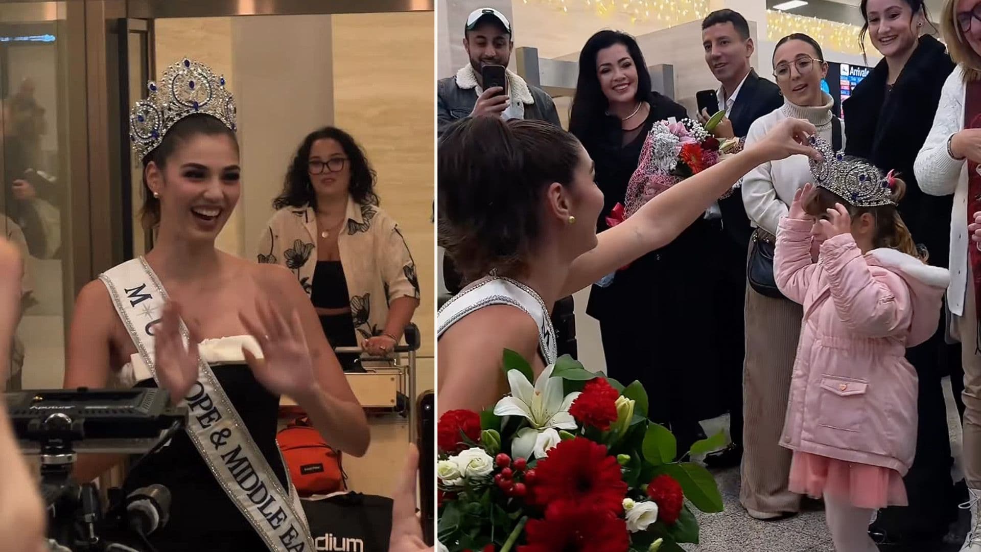 Julia Ann Cluett Receives Warm Welcome At Malta Airport After Miss Universe