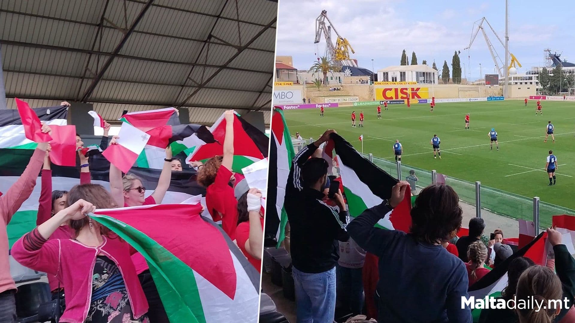 Moviment Graffitti Show Israeli Rugby Team The Red Card In Match Against Malta