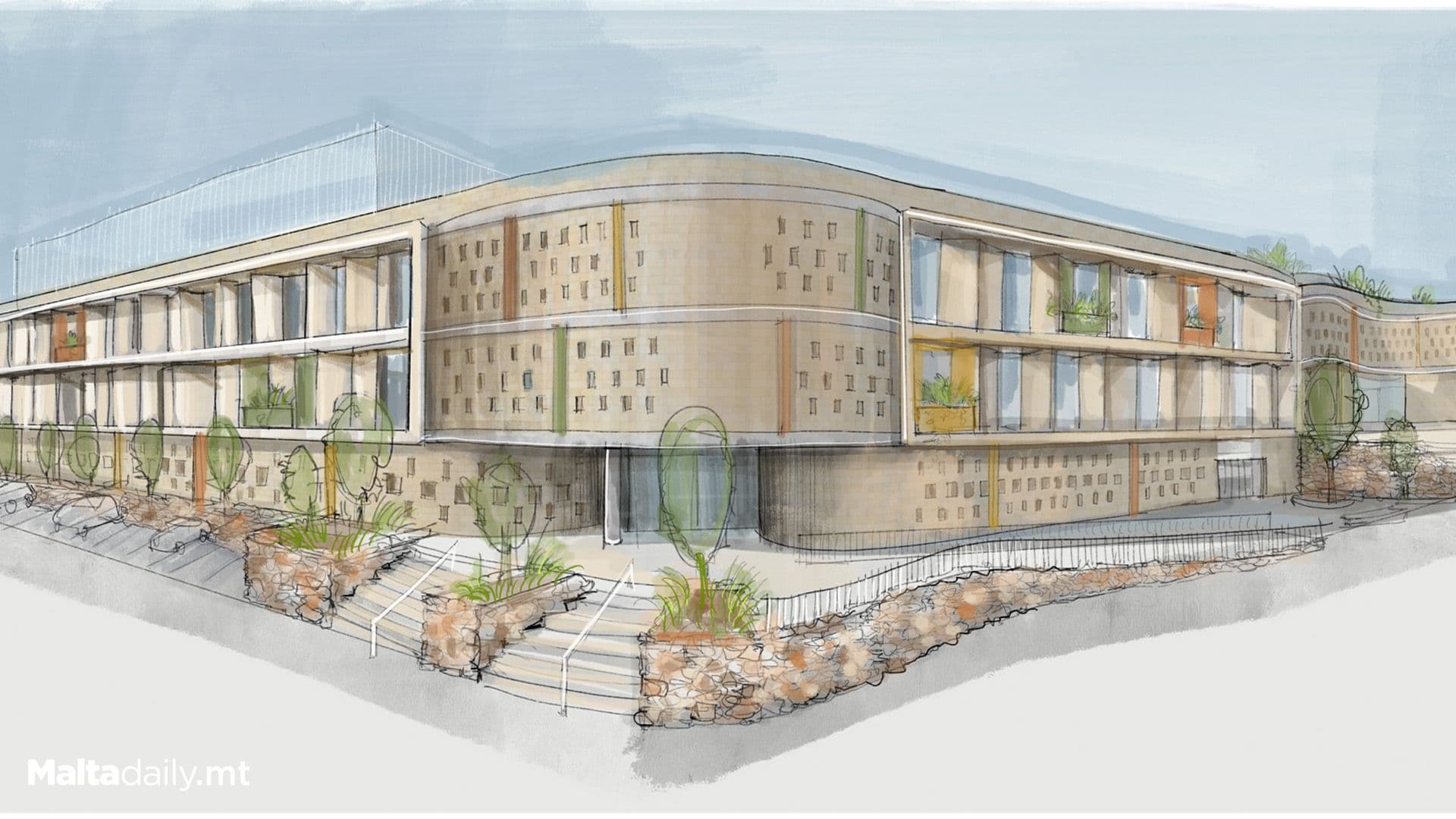 Here’s How The New Mellieha School Will Look Like