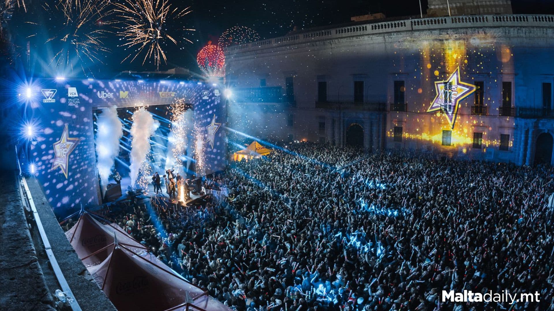 Over 60,000 People Attend Valletta new Year’s Eve Celebrations