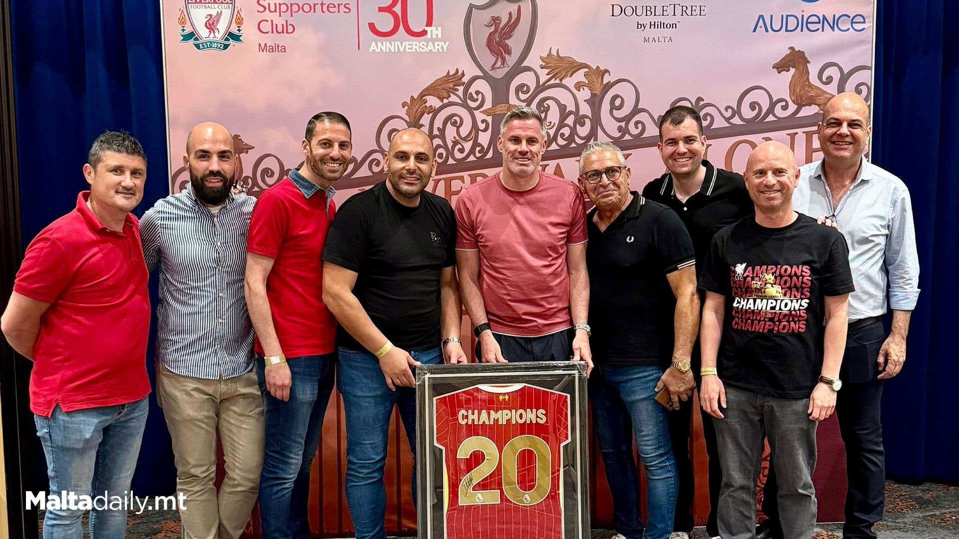 Liverpool Legend Jamie Carragher Once Again In Malta And Welcomed At The Malta Liverpool Club