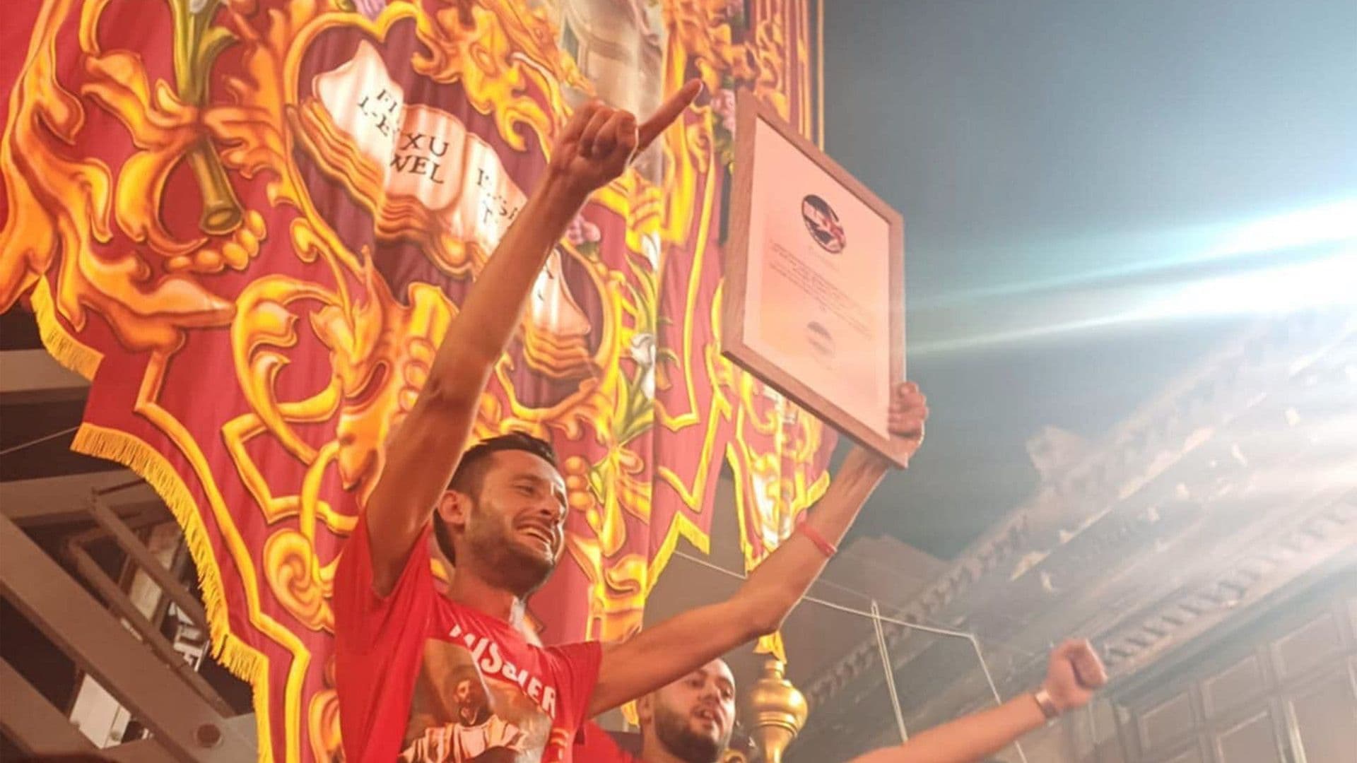 Local Record For Largest Painting On Traditional Festa Banner Broken During Ħamrun Feast
