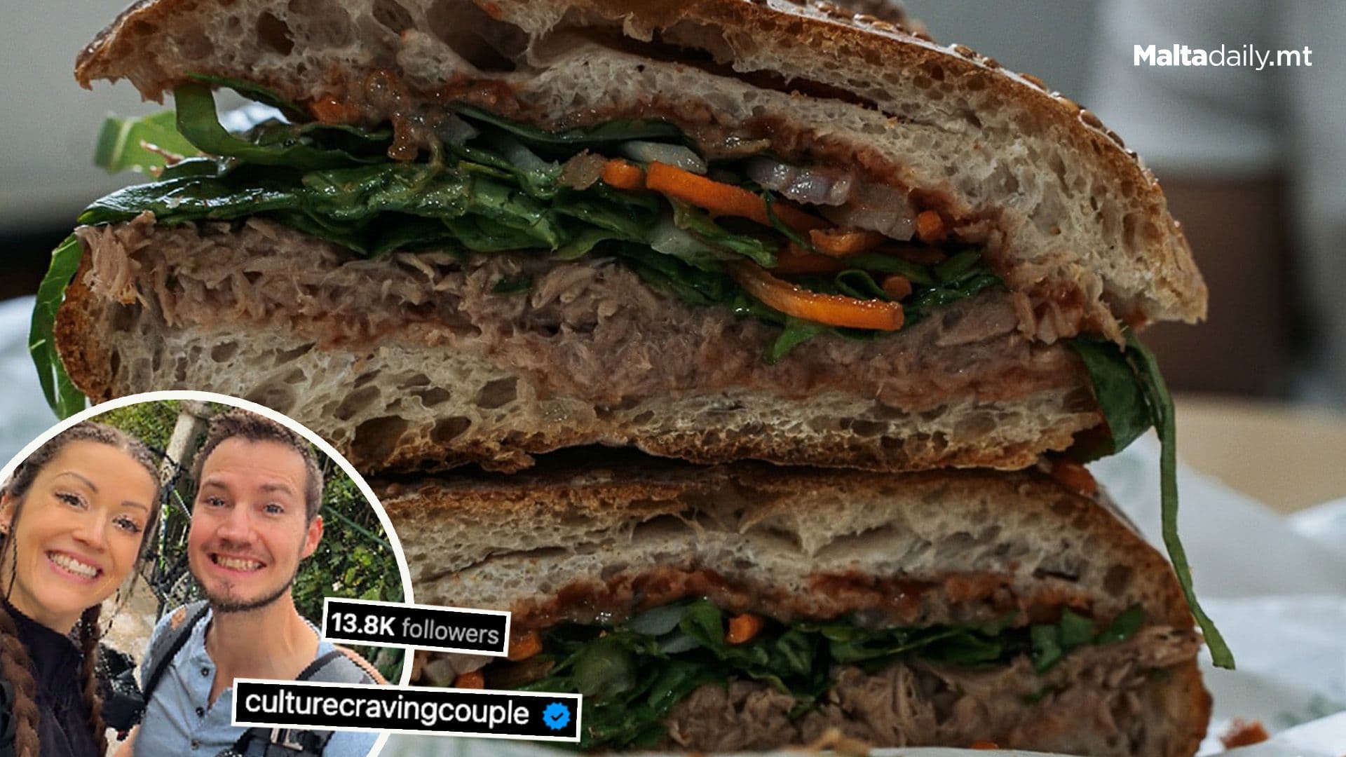 Influencer Travel Couple Highlight Maltese Ftira