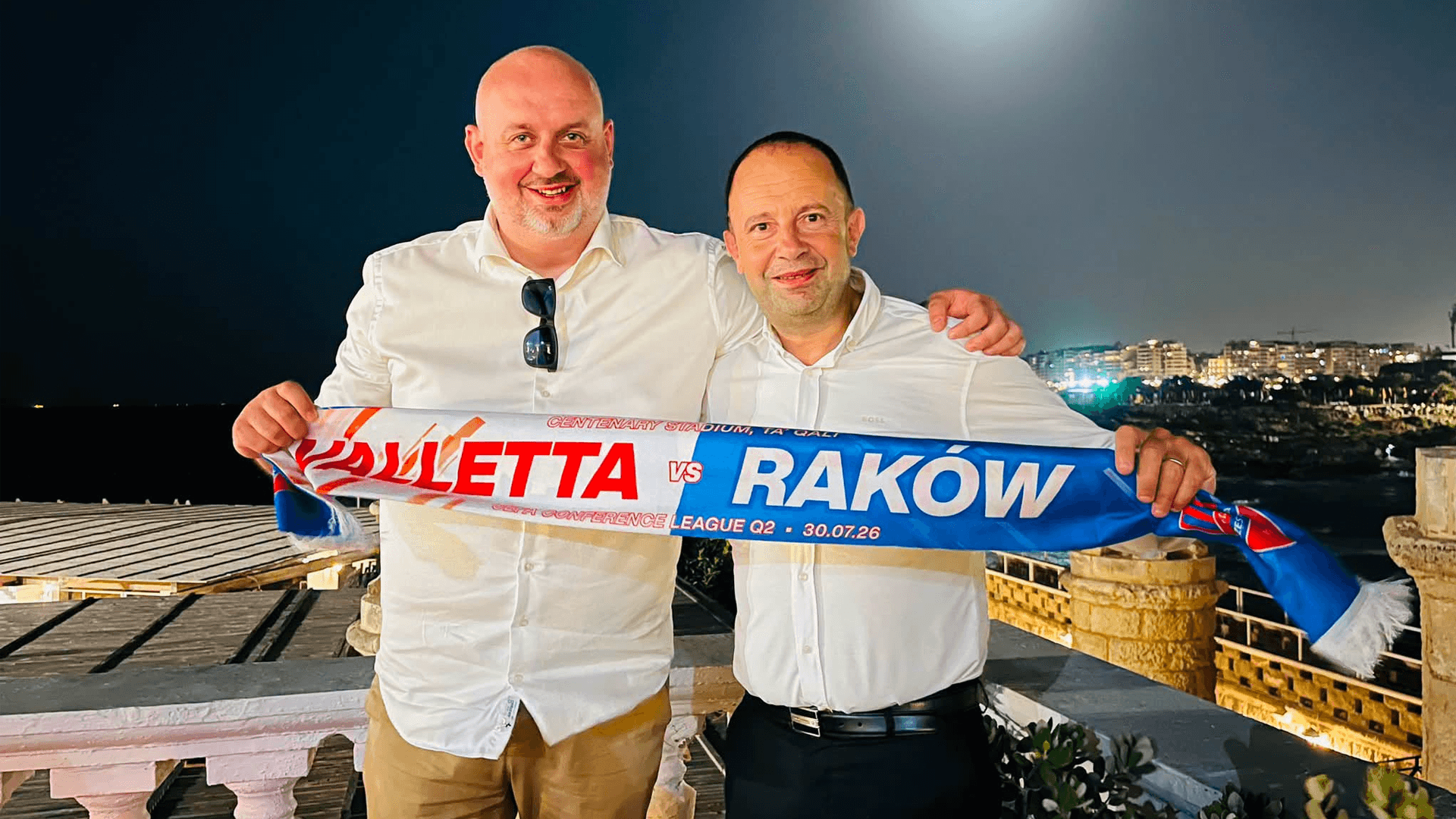 Valletta And Raków Presidents Share Memorable Moment Ahead Of Conference League Clash