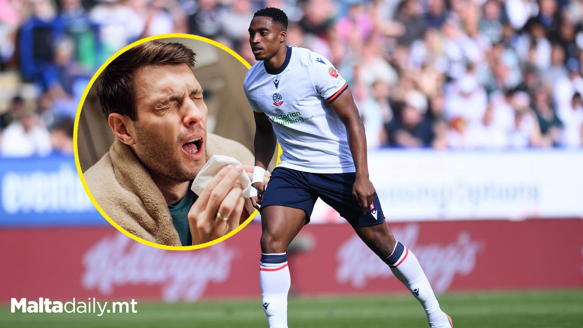 Footballer Suffers Back Injury After ‘Hefty Sneeze’