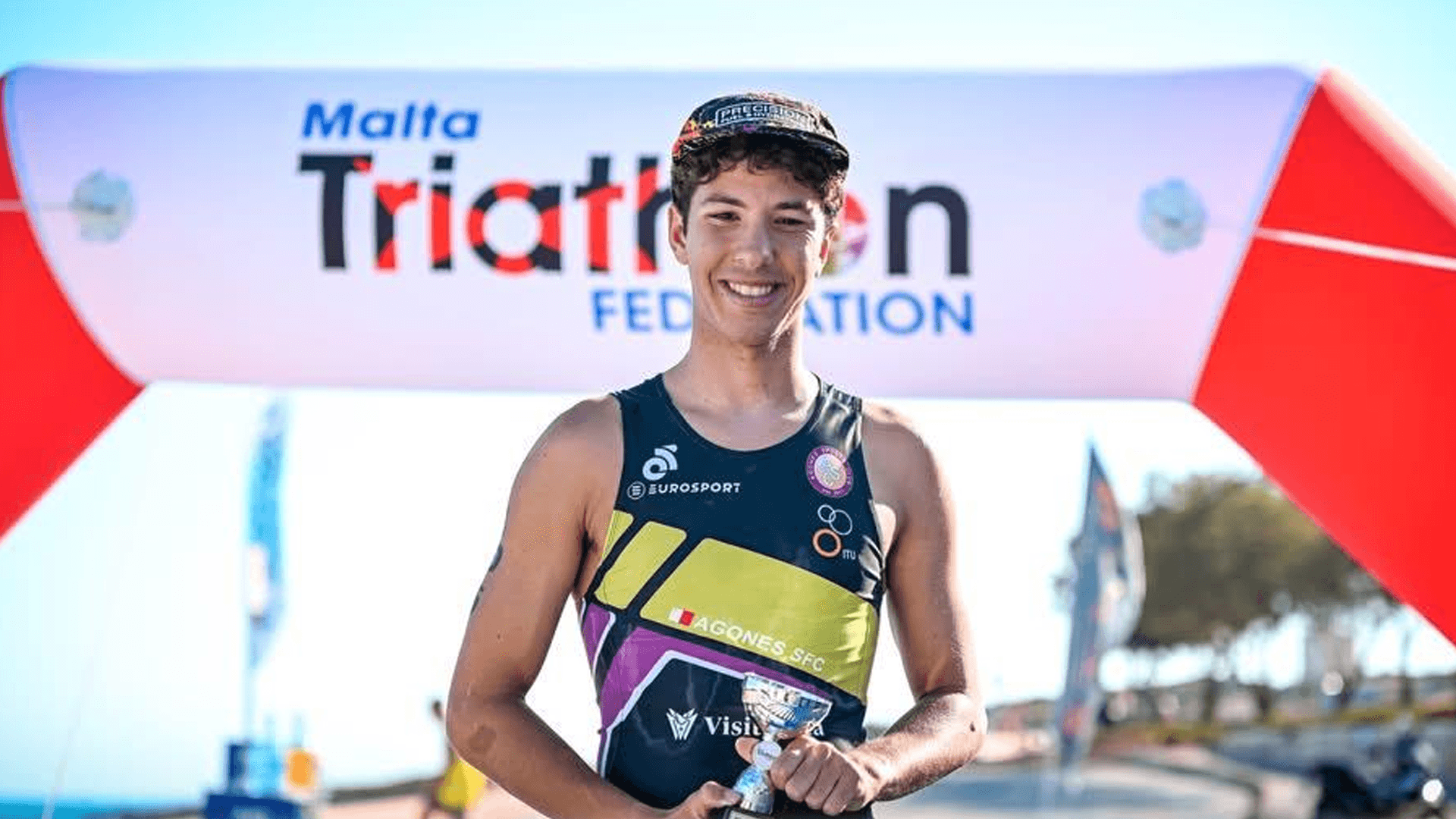 Kai Azzopardi Sets New Sprint Triathlon Course Record at Salini