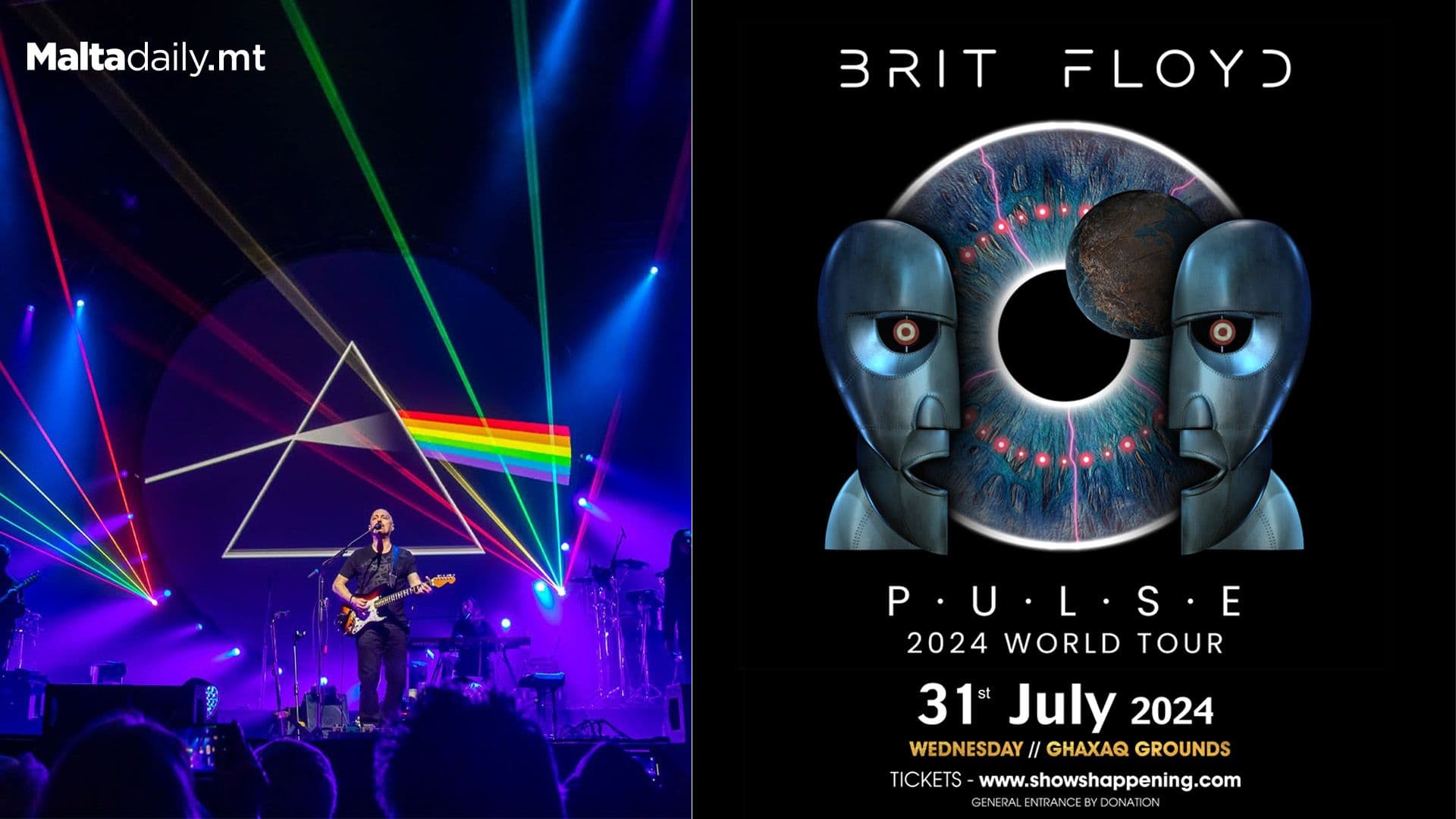 Pink Floyd Tribute ‘Brit Floyd’ Coming To Għaxaq Music Festival
