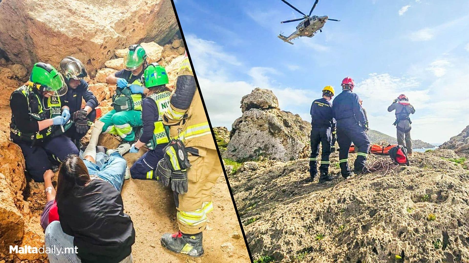 Hiker Rescued After Fall At Qarraba Bay