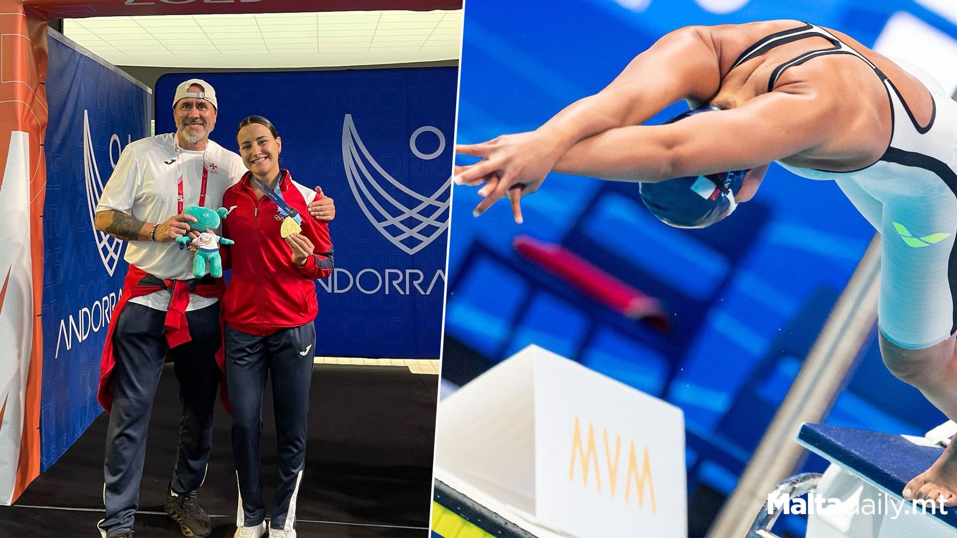 Sasha Gatt Wins Her First Ever GSSE Swimming Gold Medal