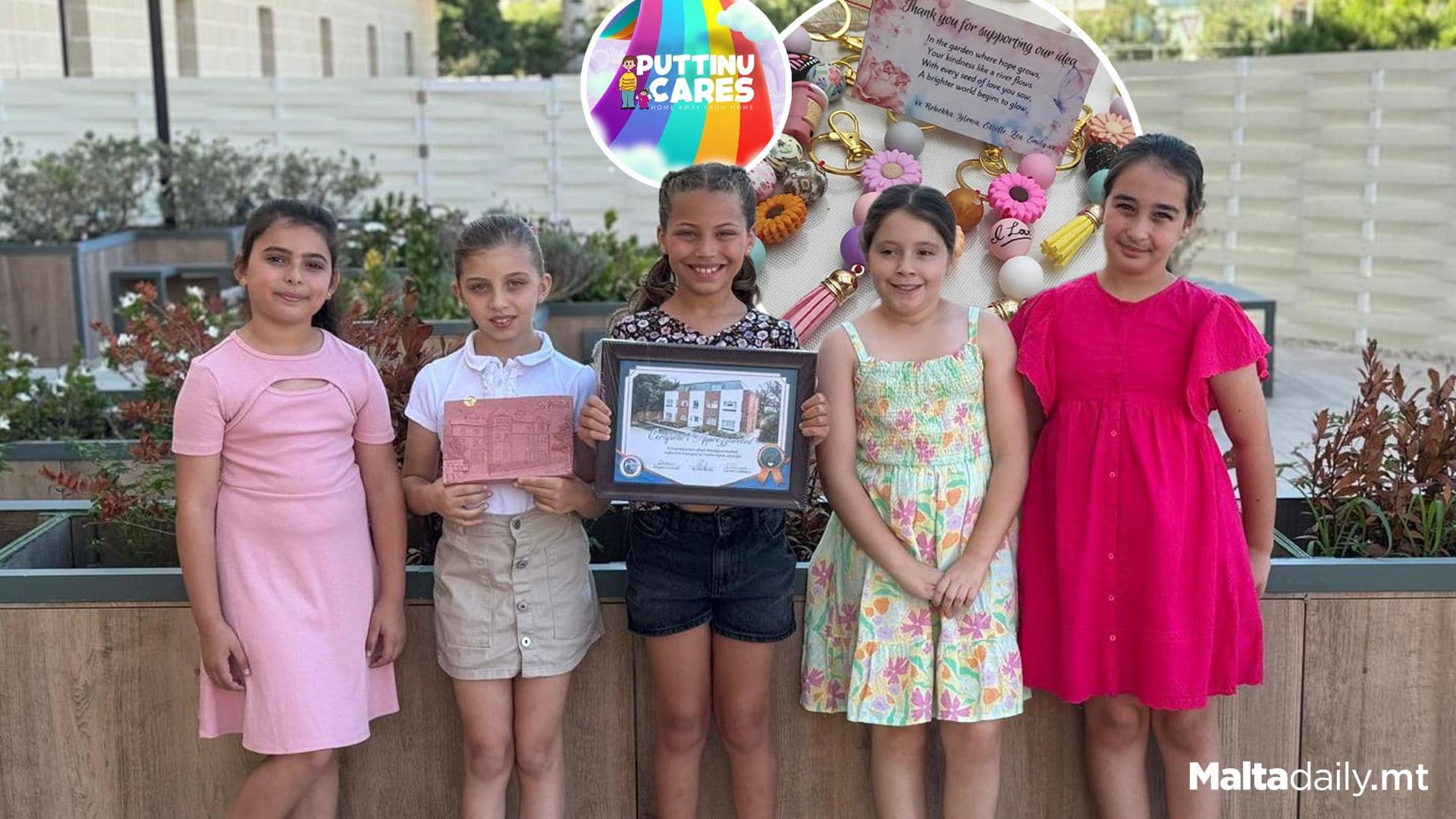 5 Girls Create Handmade Keychains Raising €550 For Puttinu Cares