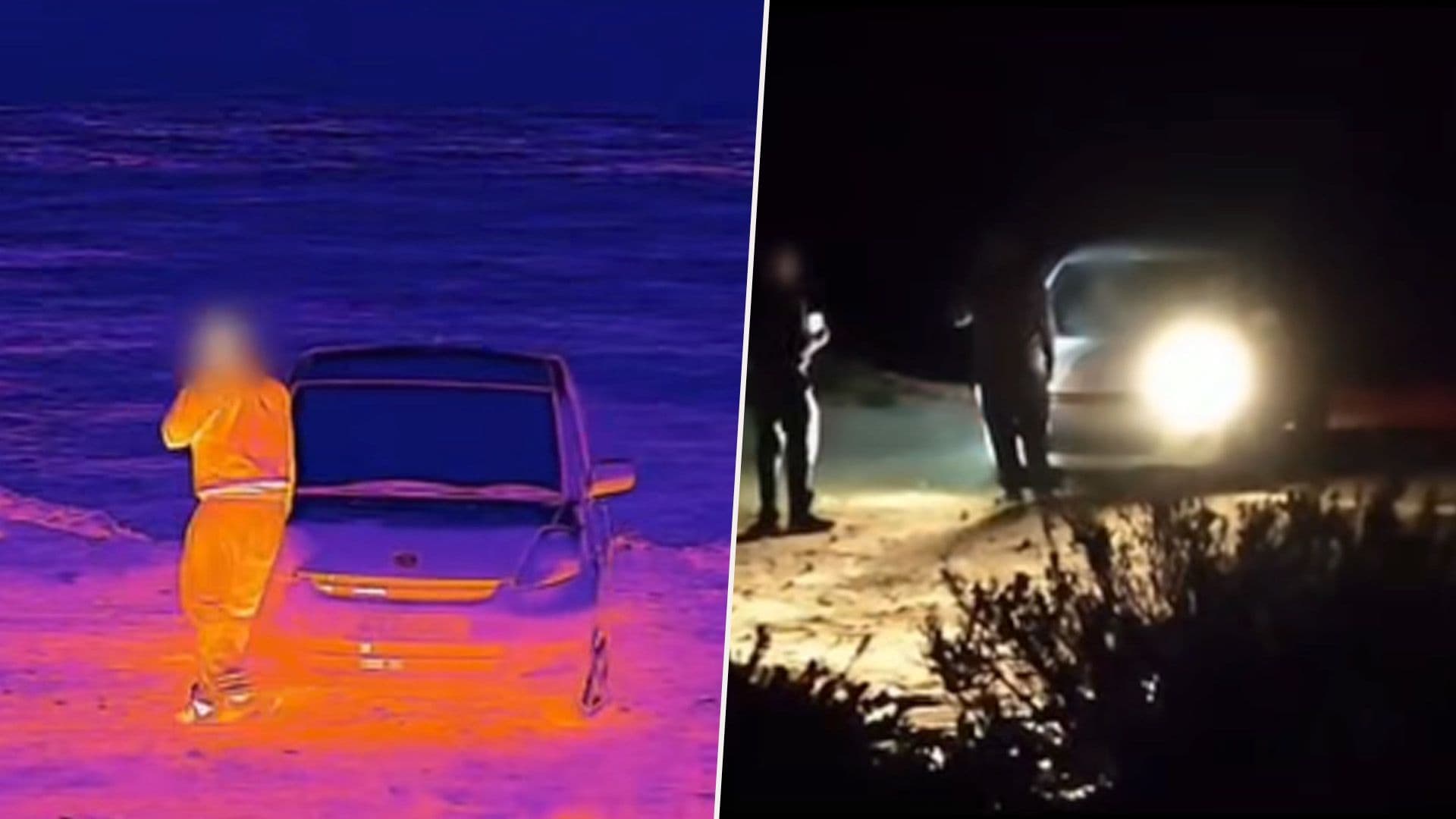 Illegal Night Time Spear Fishermen Hit Enforcement Officer With Car