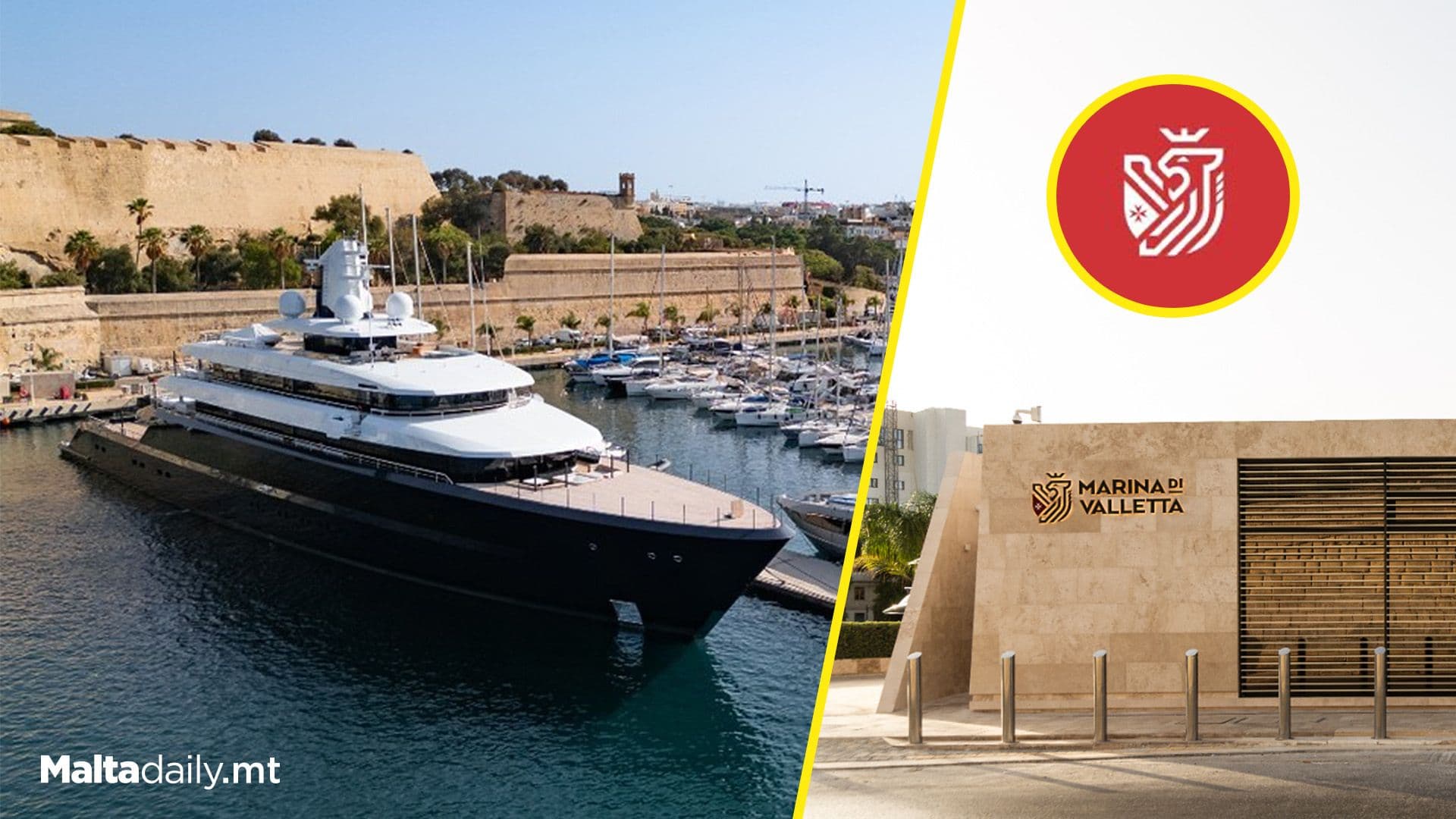 Marina di Valletta Welcomes Longest Boat Yet