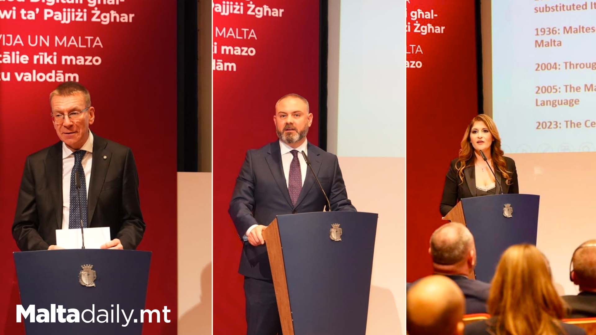 Owen Bonnici & Latvian President Discuss Language Digital Tools