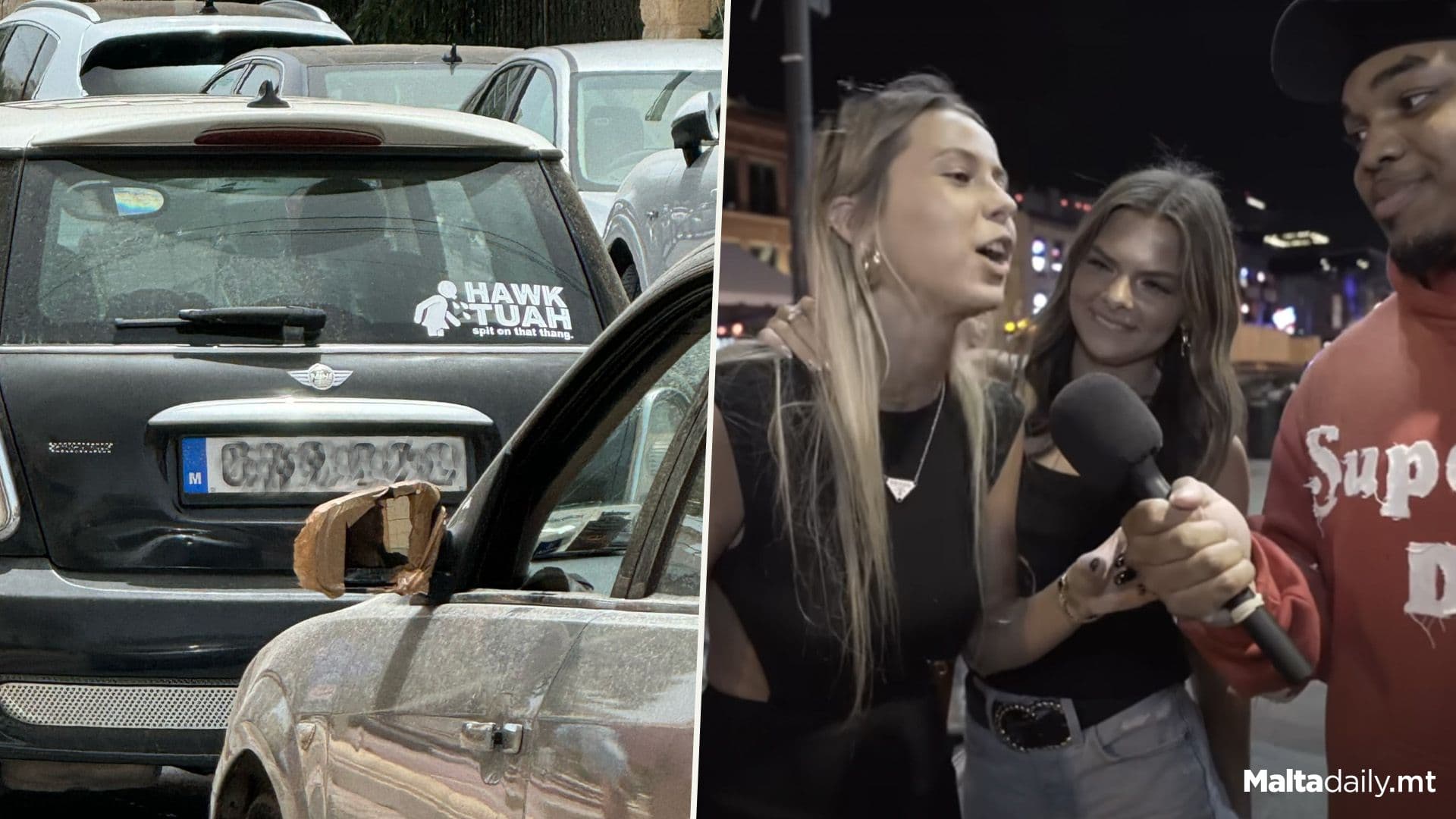 ‘Hawk Tuah’ Sticker Spotted On Local Cars