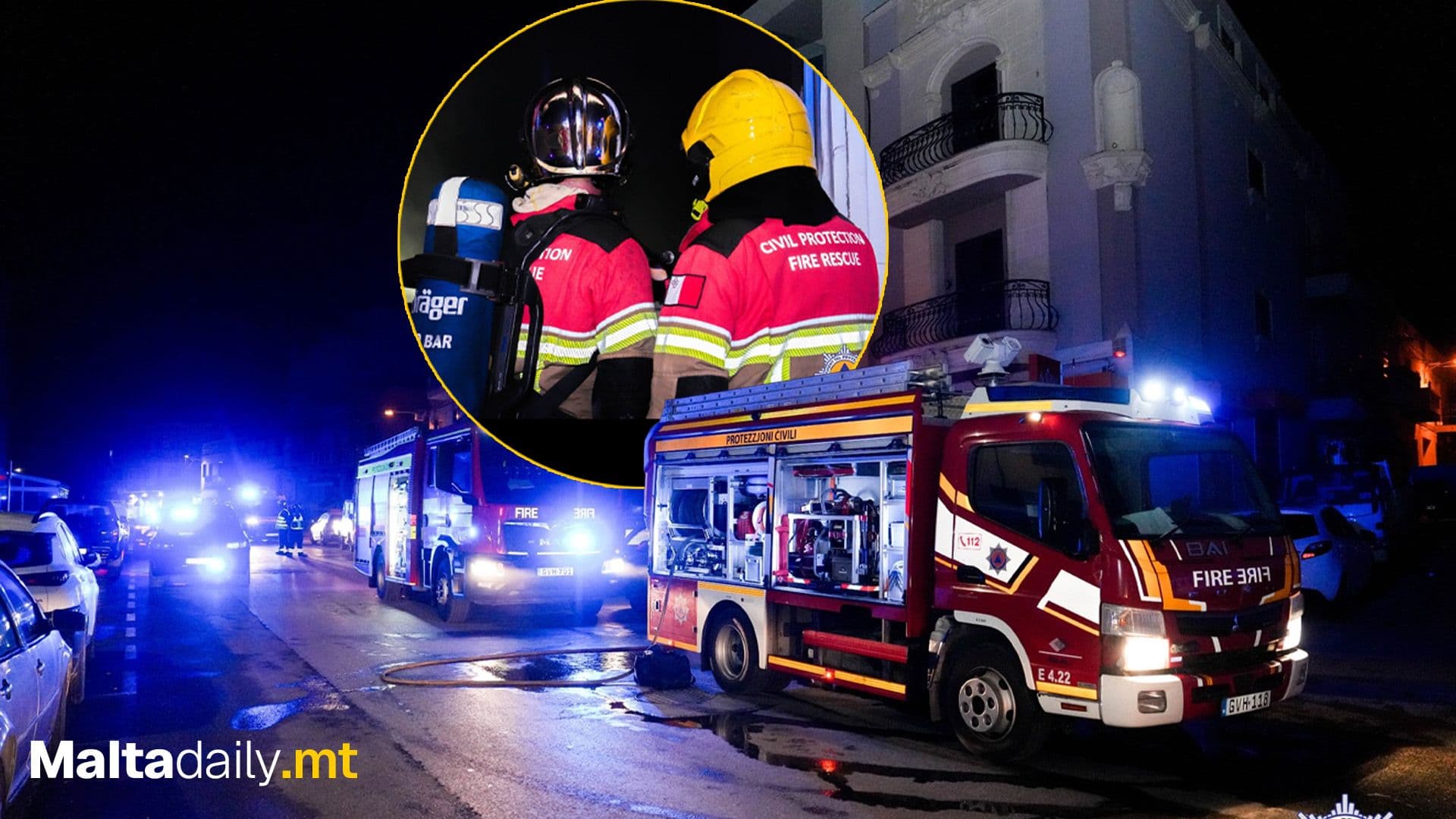 CPD Malta Responded To A Fire Involving An Electric Meter At A Shop In Żebbuġ Last Night