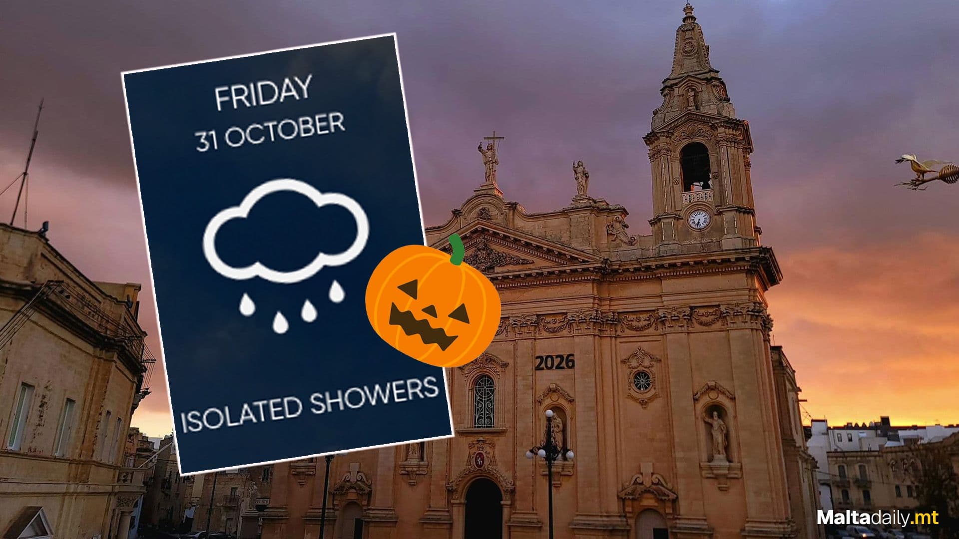 Rain Showers Expected To Hit Maltese Islands Tomorrow