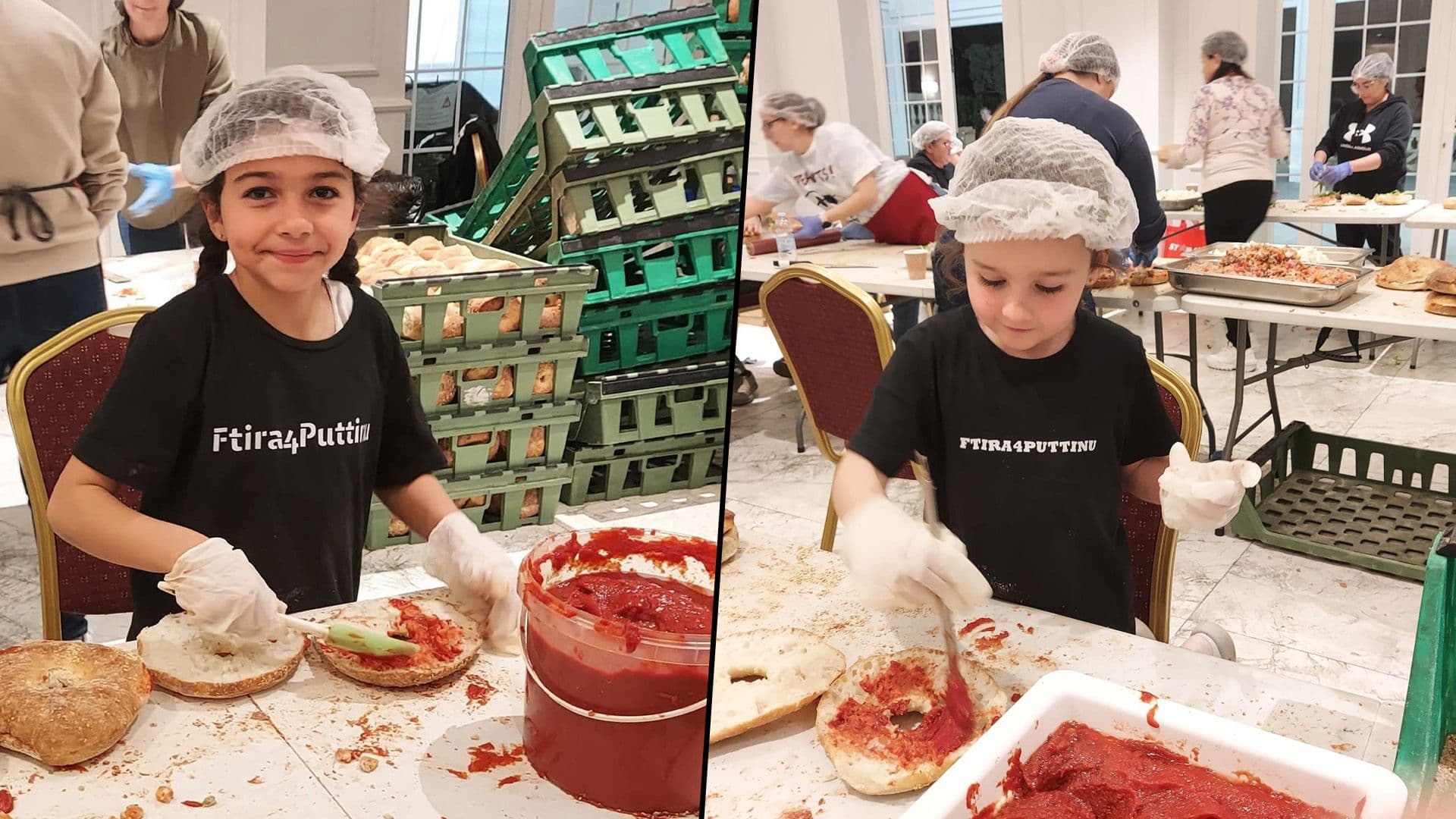 7,000 Ftira Made For Puttinu Cares By Over 100 Volunteers In Record Time