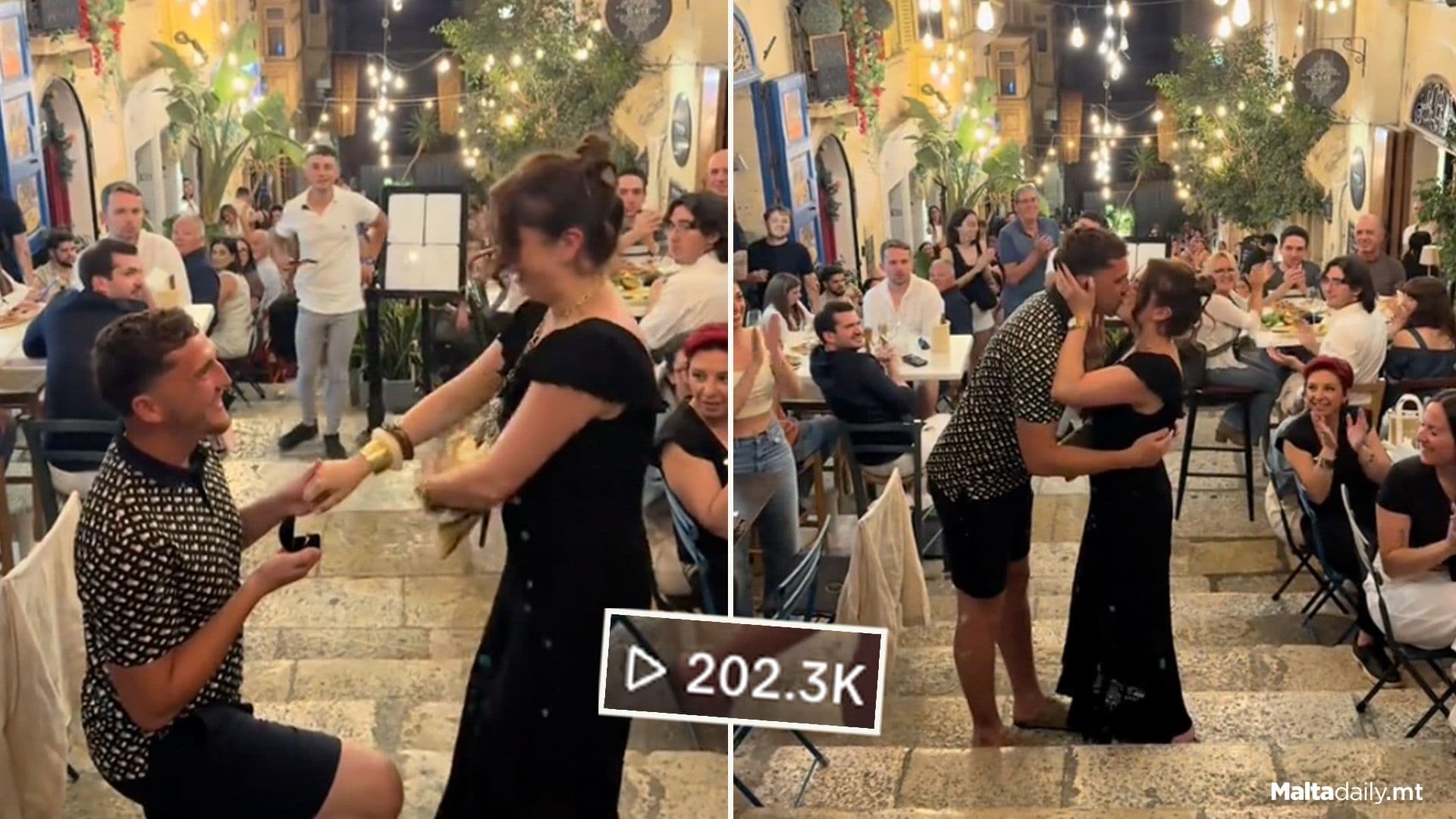 Proposal In Valletta’s St Lucia Street Goes TikTok Viral
