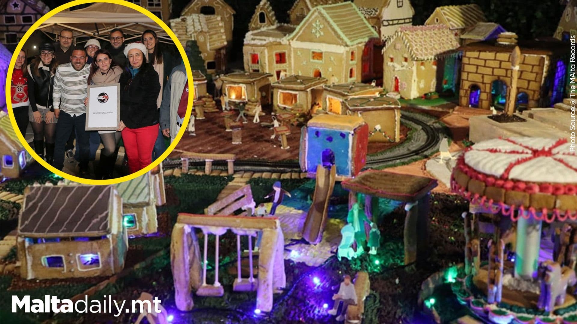 Żejtun School Sets National Record with Largest Mechanised Gingerbread Village