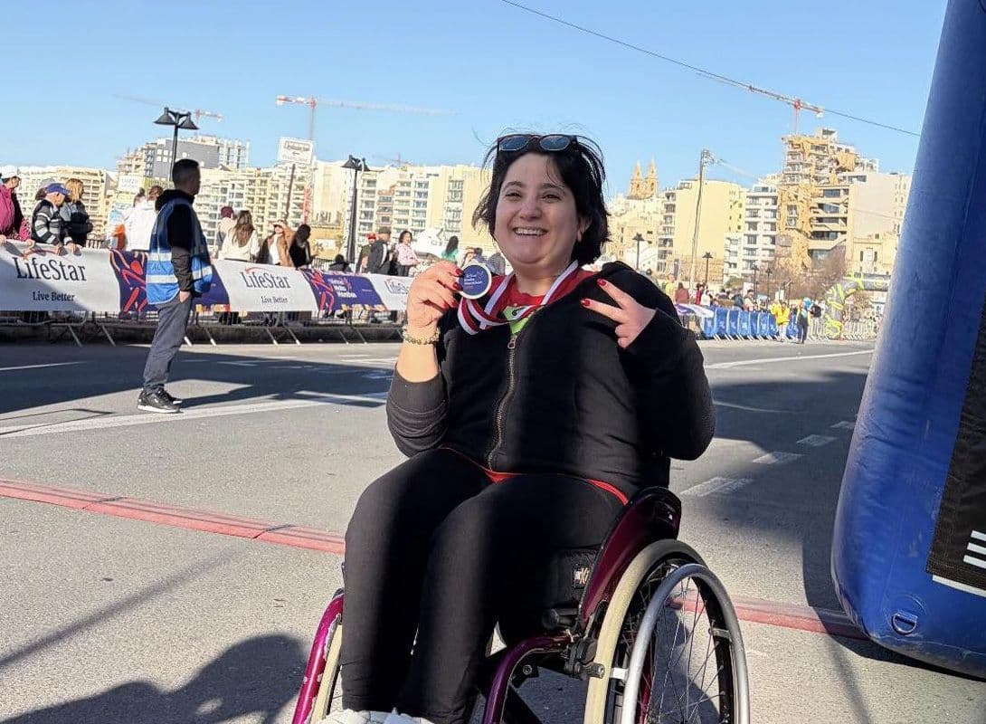 Corinne Zammit Celebrates Joyful Finish in Malta Marathon 1.5km Event