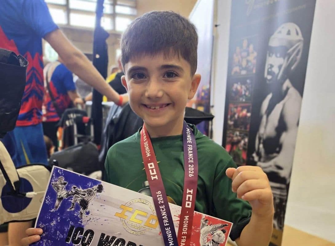 Eight-Year-Old Blake Makes History for Malta in Muay Thai