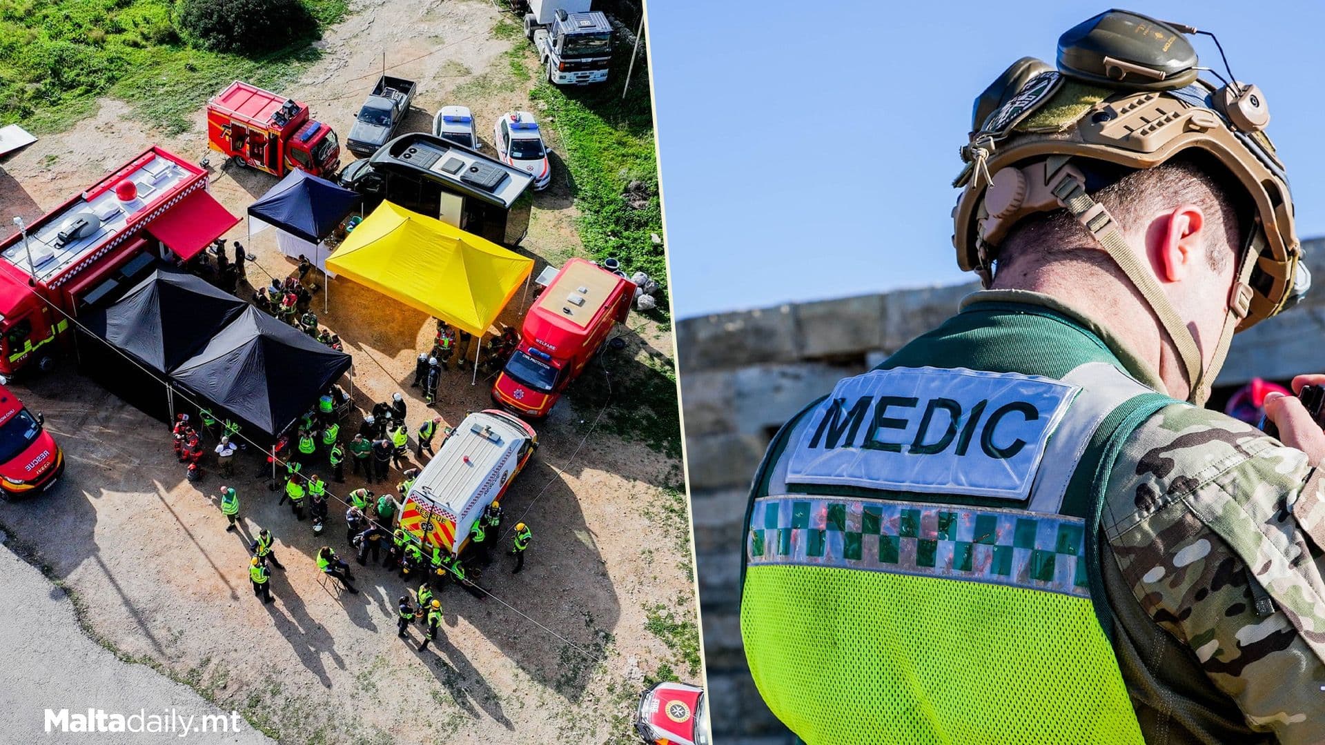 CPD Malta Train In Earthquake Simulation