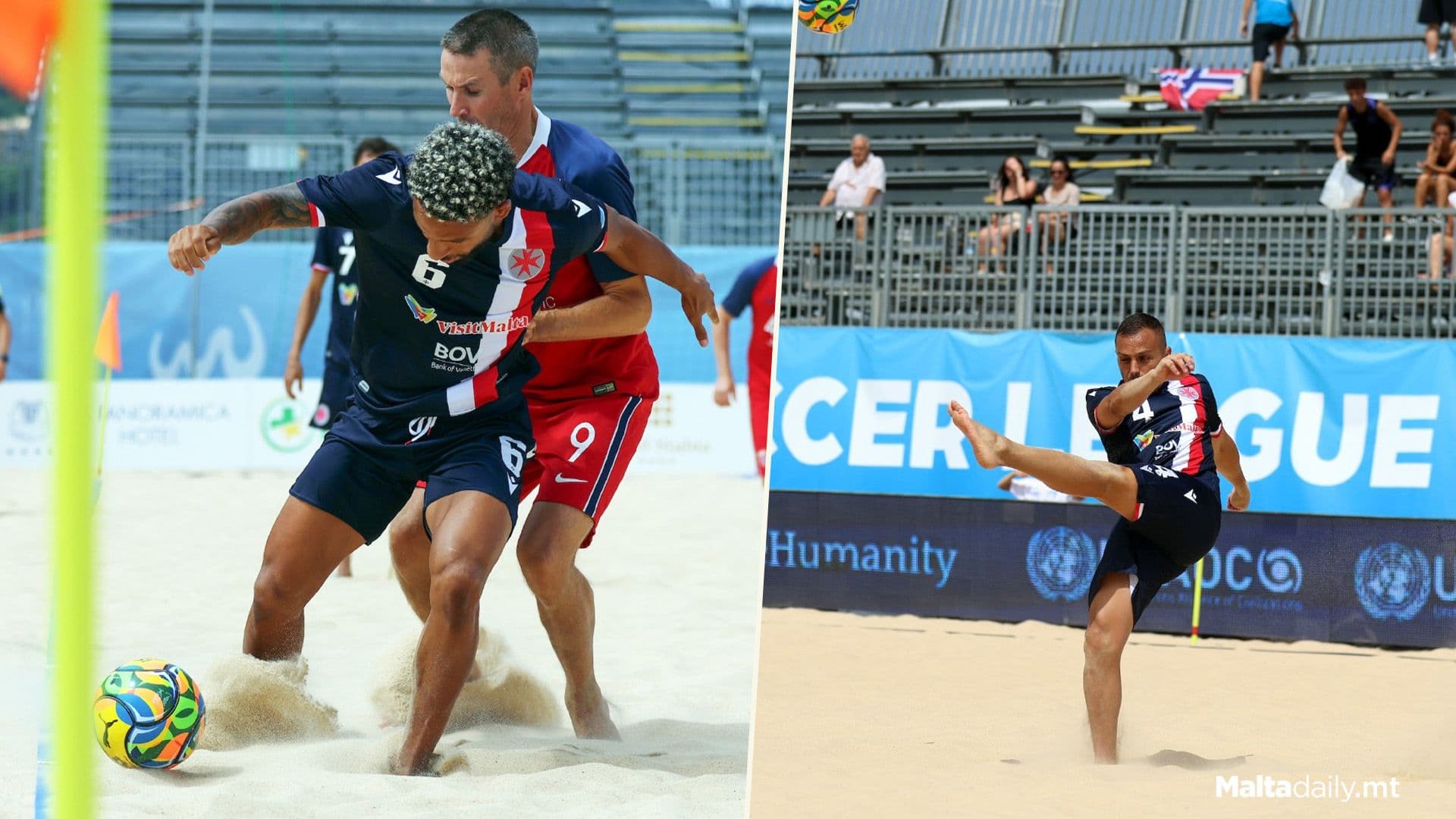 Malta Beach Soccer National Team Win 1st Euro League Match