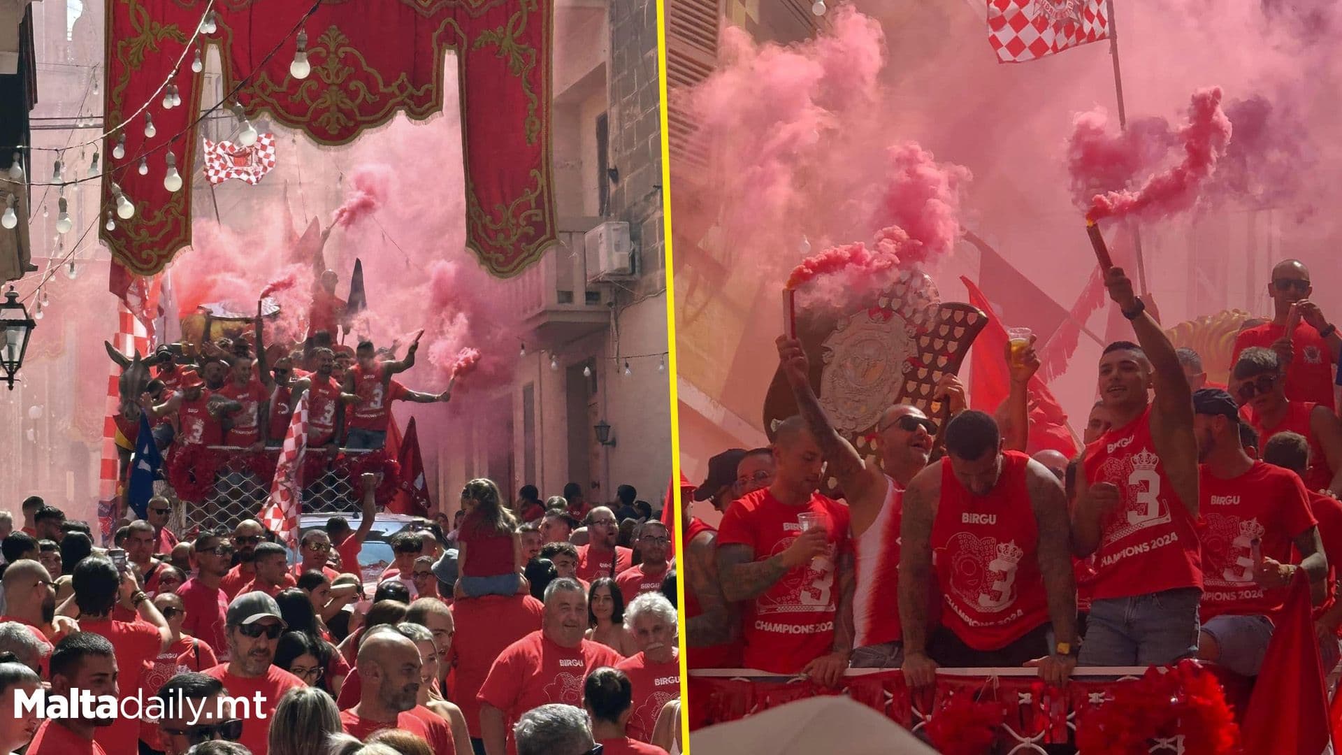 Birgu Regatta Club Celebrate Shield Win On The Streets