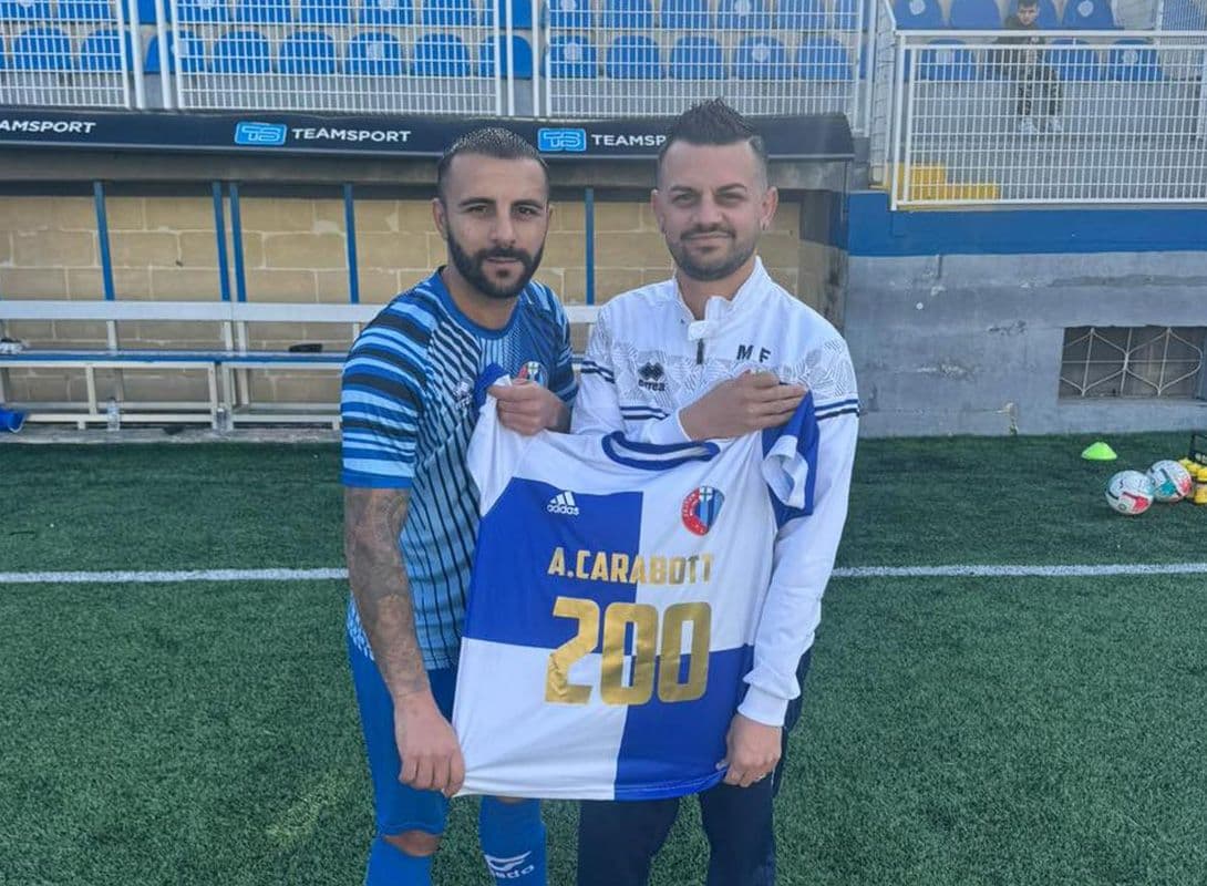 Adrian Carabott Reaches 100-Goal Milestone for Żejtun Corinthians FC
