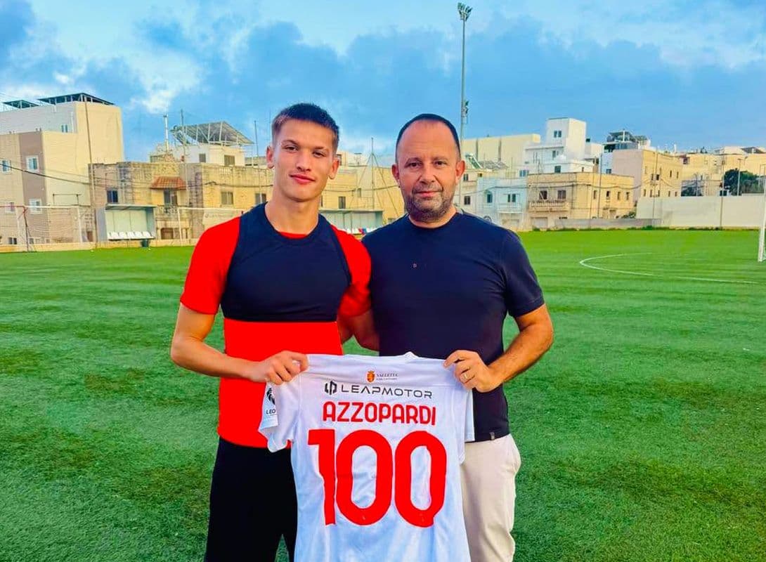 Jake Azzopardi Celebrates 100th Appearance for Valletta FC