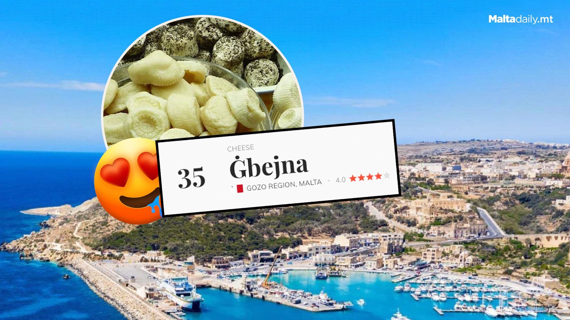Gozo’s Ġbejna Named Among 50 Best In World