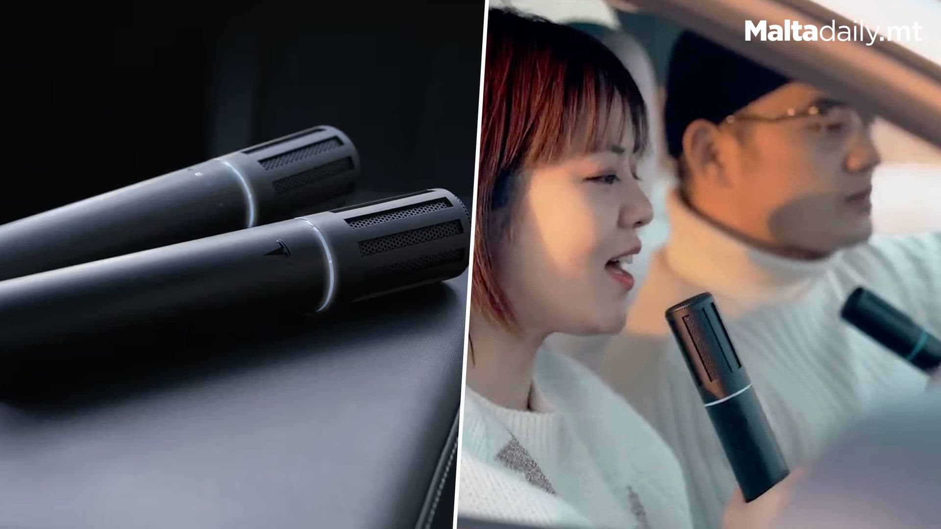 Tesla Releases New Karaoke Mic For Its Cars