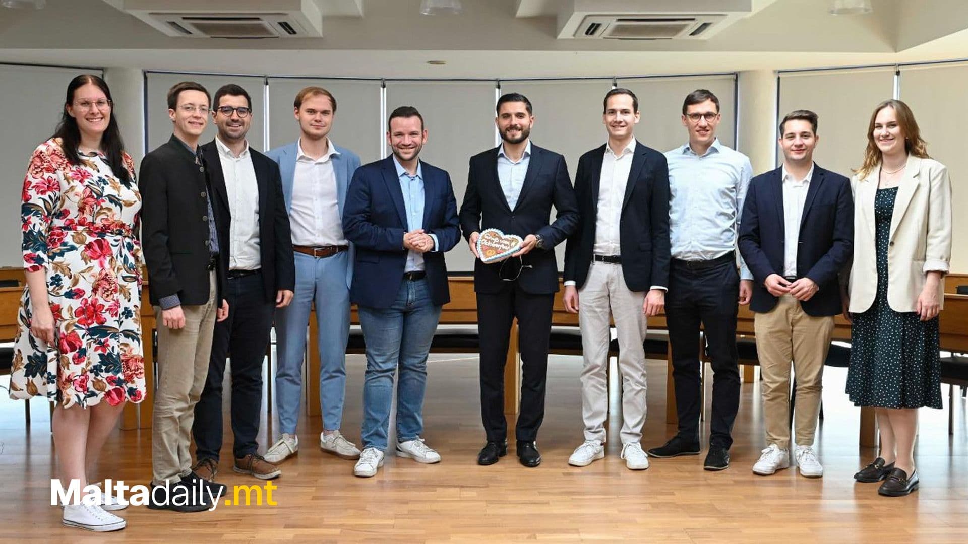 Nationalist Party Leader Alex Borg Meets Young German Politicians In Malta