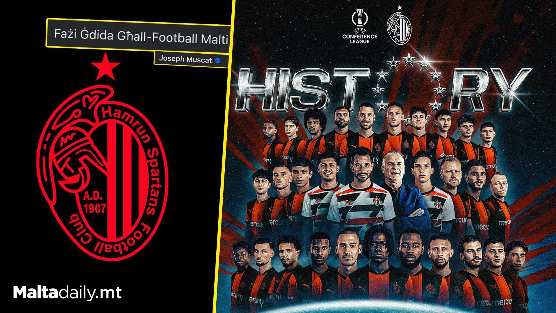 MPL Chairman Dr Joseph Muscat Hails Historic Night For Maltese Football