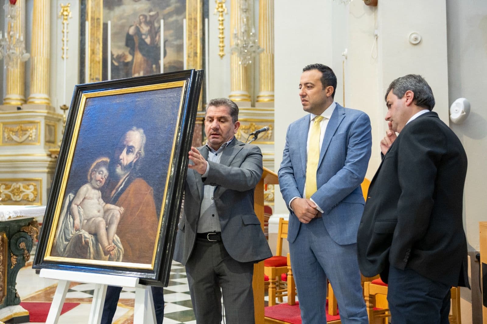 Restoration Completed On Mattia Preti’s Painting St Joseph With The Child Jesus