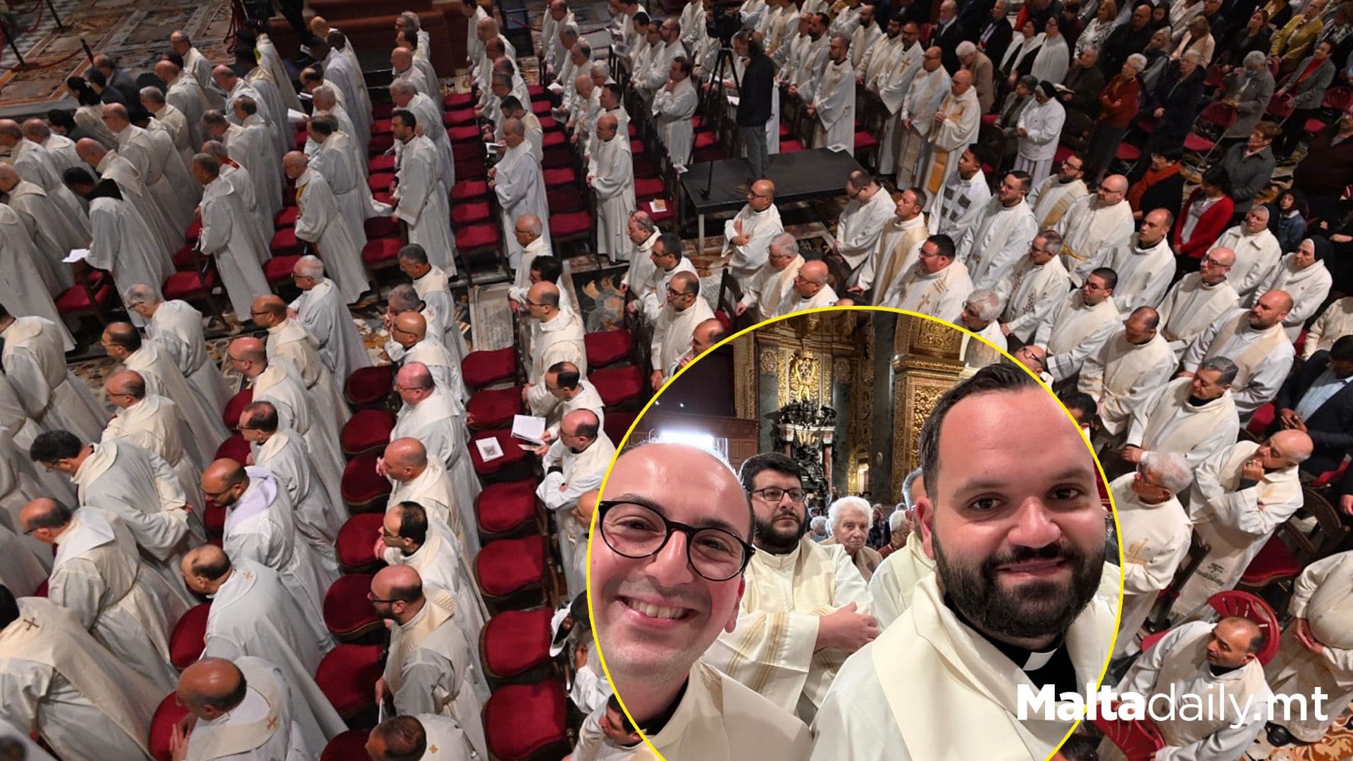 All The Priests Of The Diocese Come Together For Chrism Mass