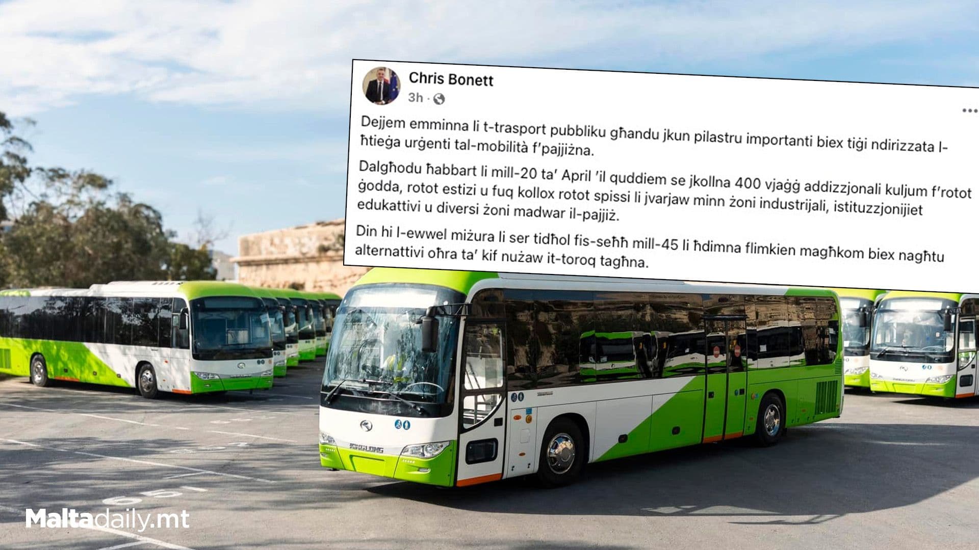 400 New Bus Routes As Of 20th April