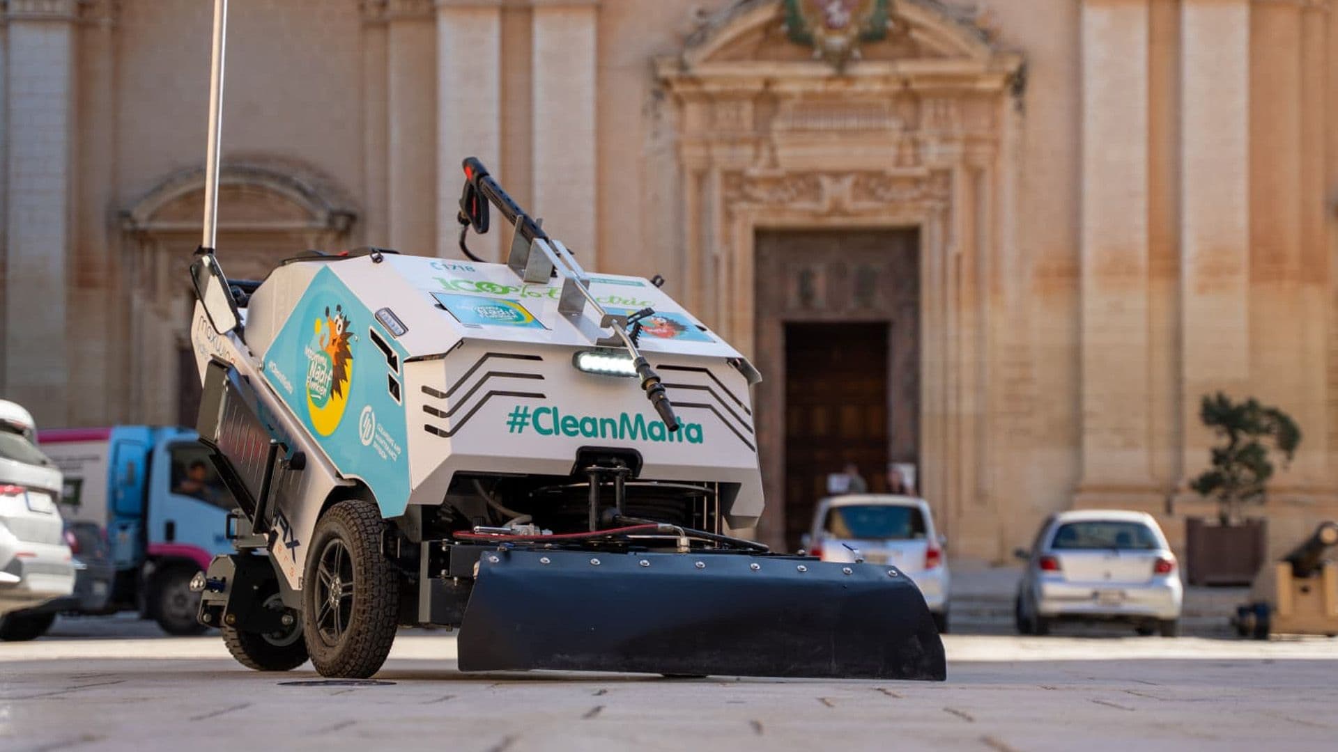 New Electric Cleaning Machine To Cut Mdina Street Cleaning Time By 60%