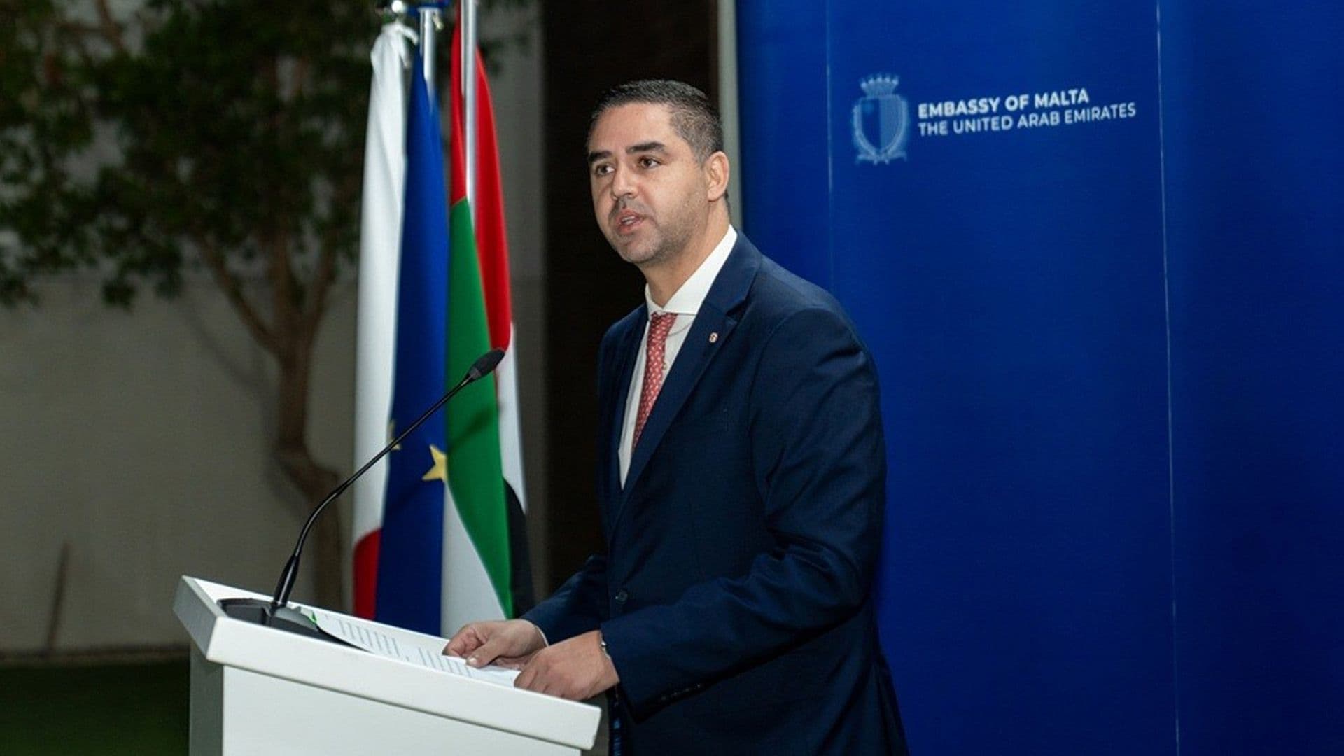 Deputy PM Ian Borg In UAE For Sir Bani Yas Forum