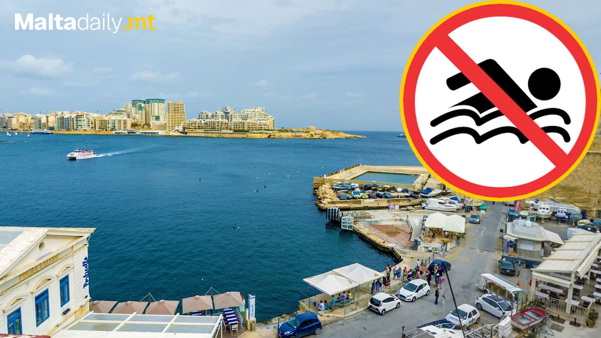 Swimming Warning Issued Near Triq Marsamxett, Valletta Due to Contamination