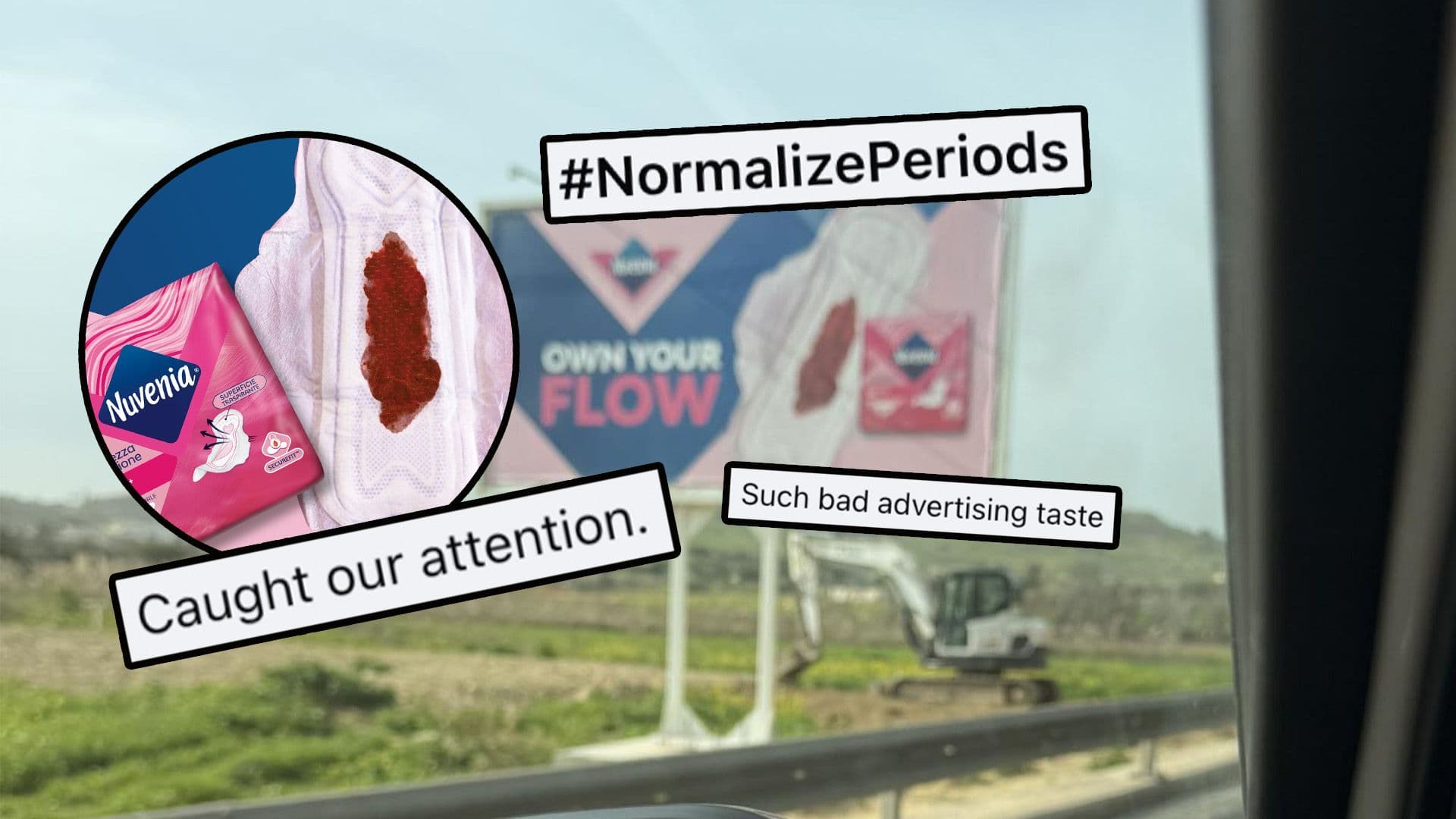 Billboard Promoting ‘Own Your Flow’ Pads Causes Controversy