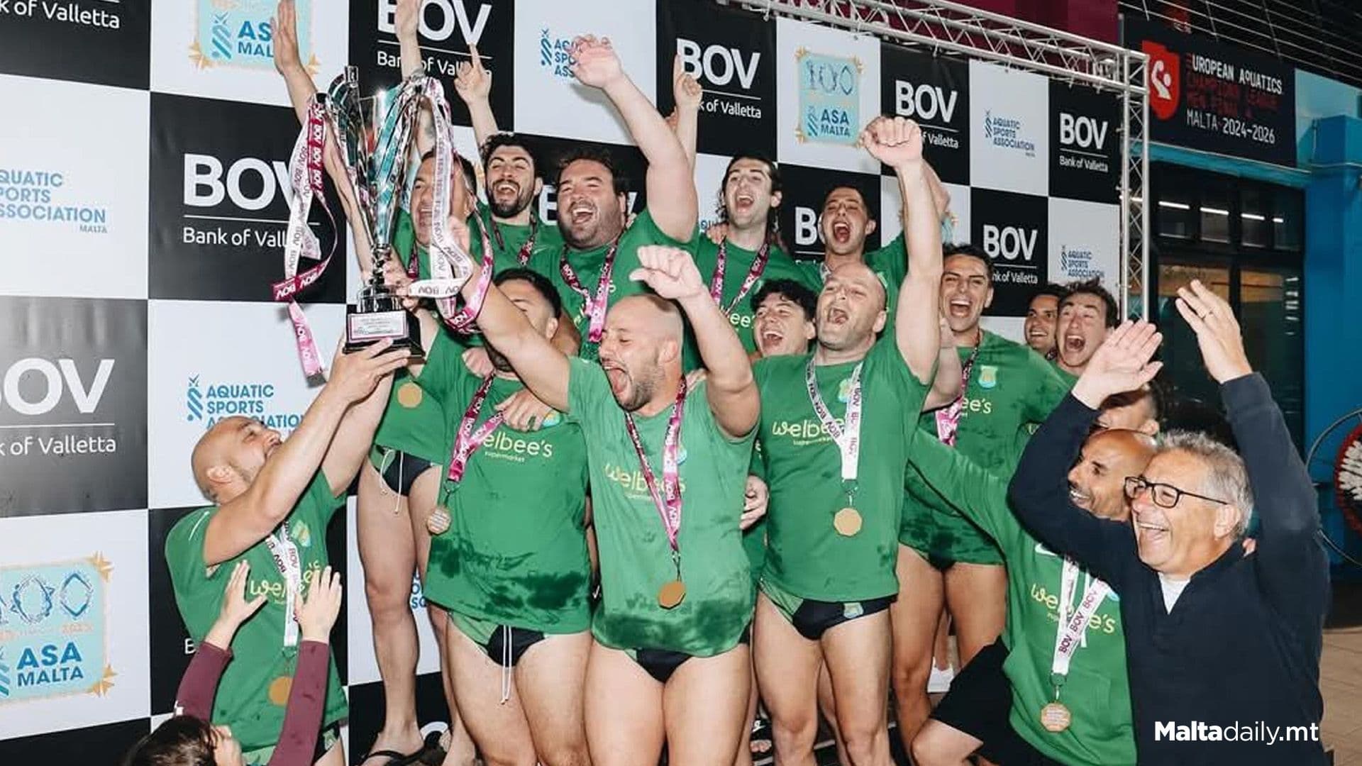 Exiles Crowned Unbeaten 1st Division Water Polo Champions