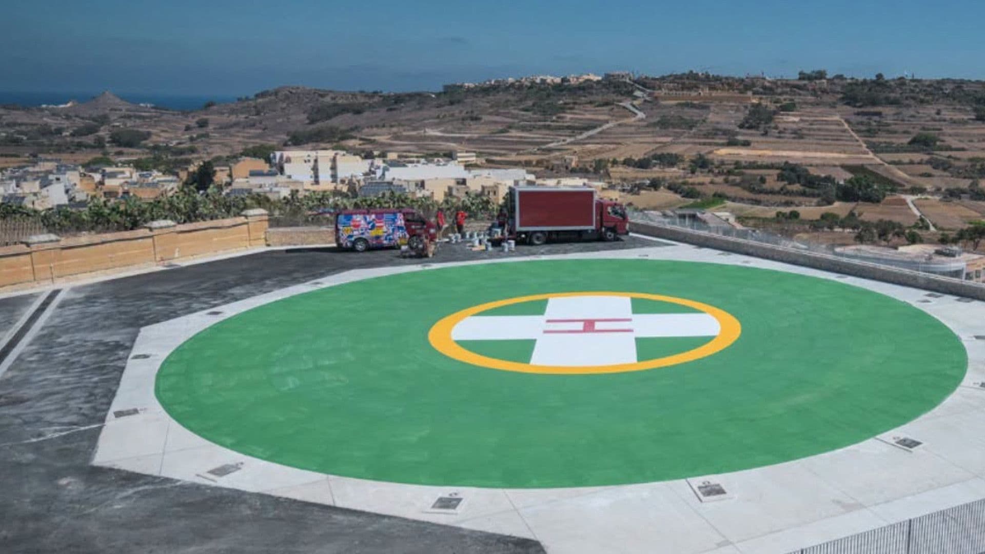 Take A Look At Gozo Hospital’s New Helipad