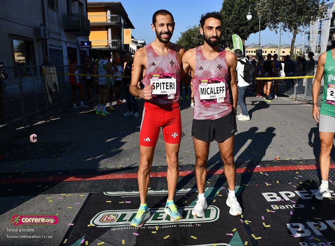 Maltese Runners Complete Historic 1-2 Finish in Italy