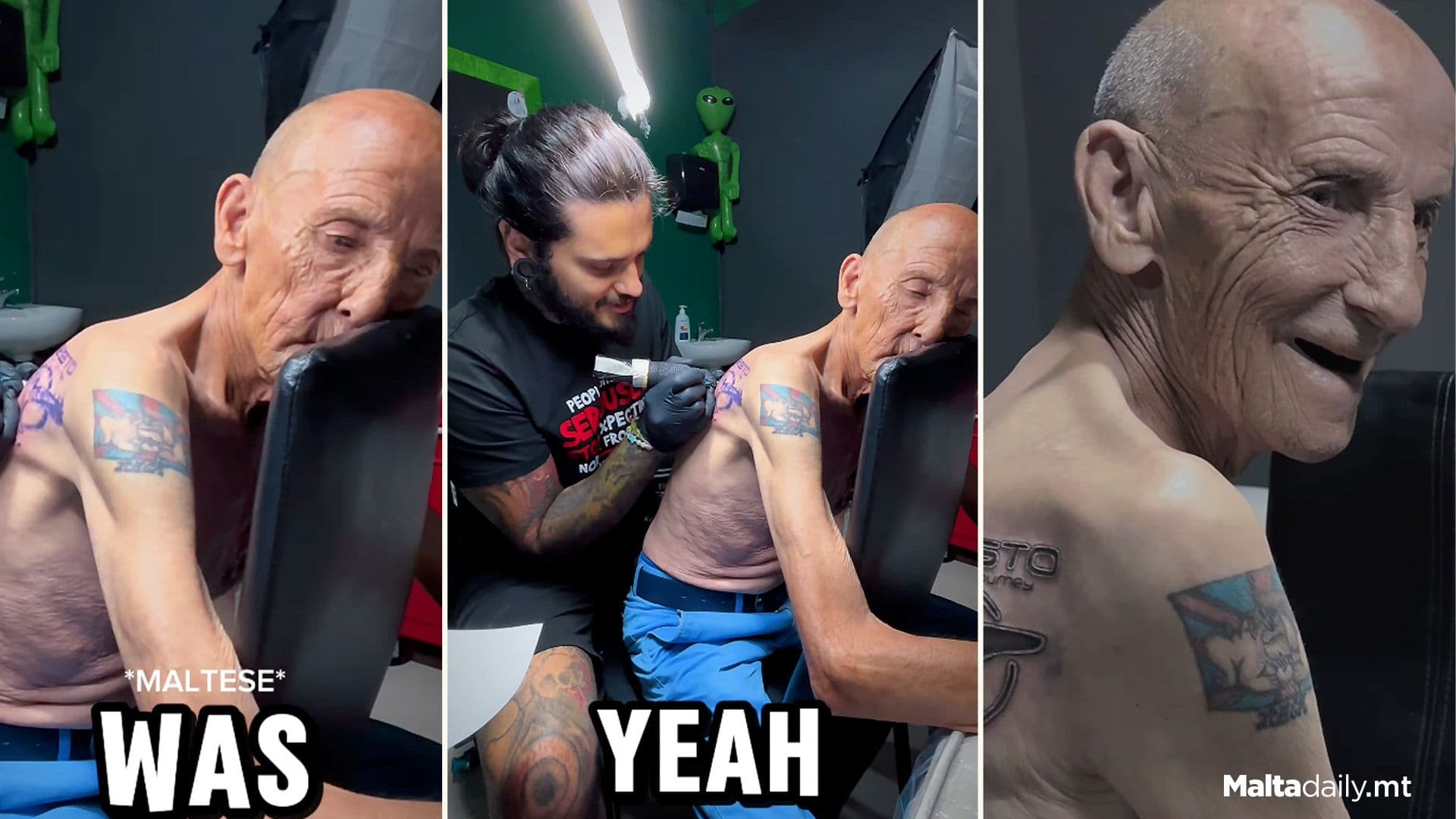 Local 72 Yar Old Tiesto Super Fan Gets Tattoo Of DJ