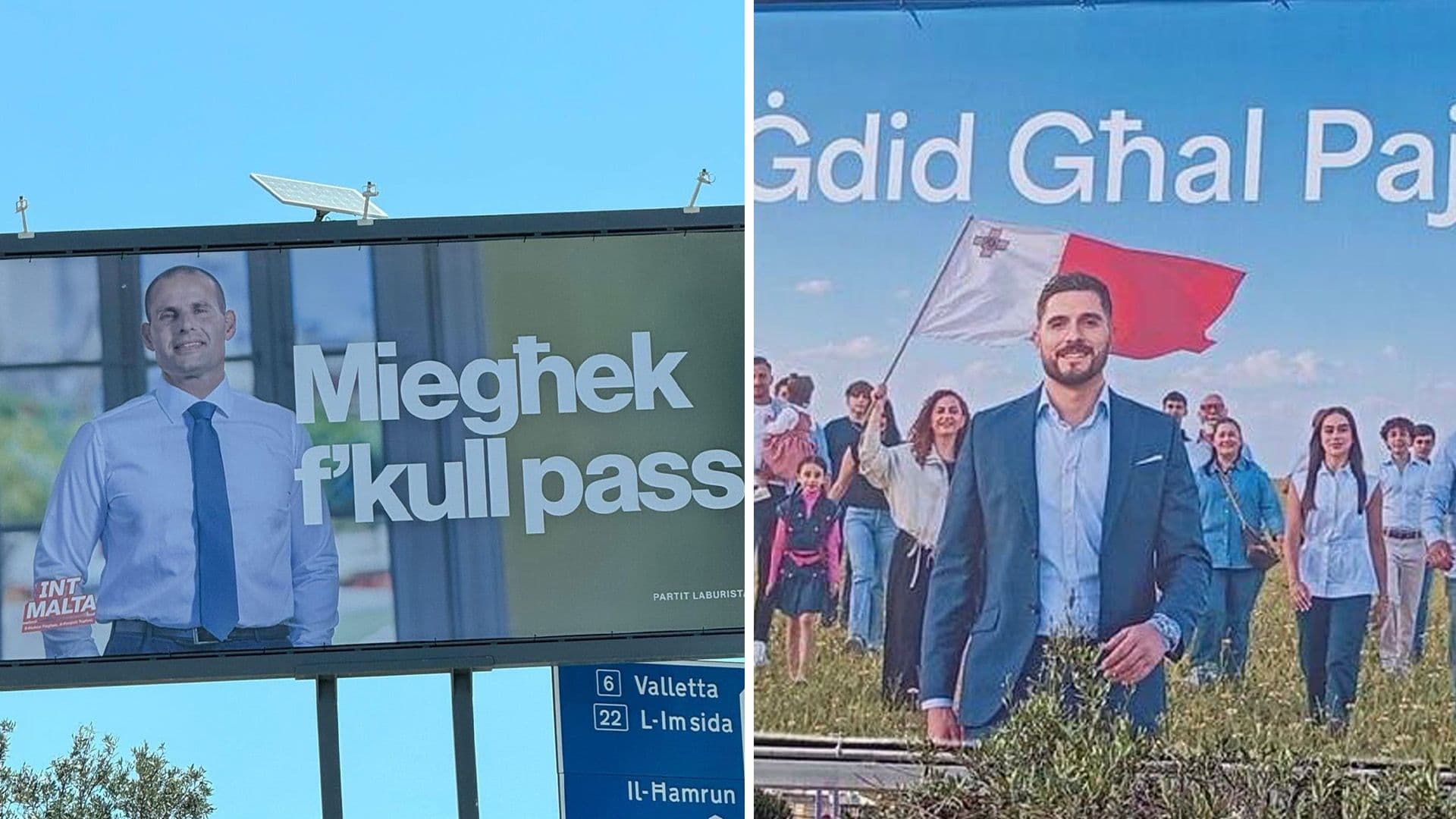 Both Parties Roll Out Final Billboards Ahead Of Saturday's Election