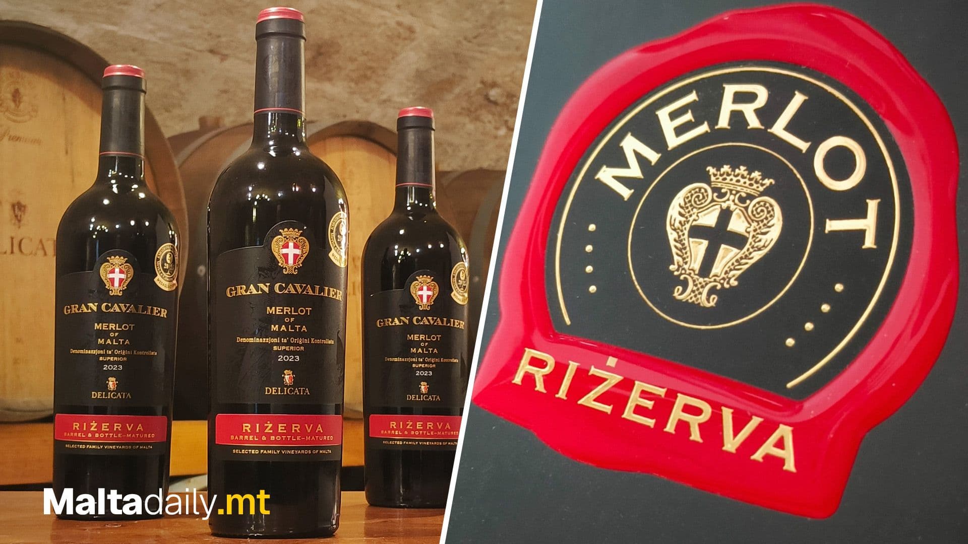 Delicata Gran Cavalier Merlot Triumphs In Italy With Gold And Press Prize