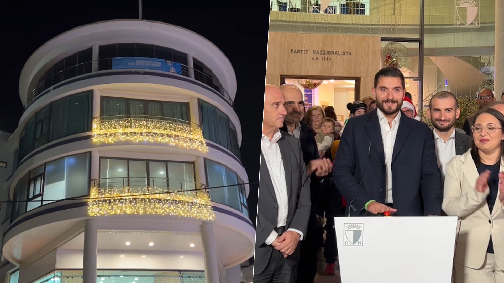 Alex Borg Lights Up PN Dar Ċentrali With Christmas Lights