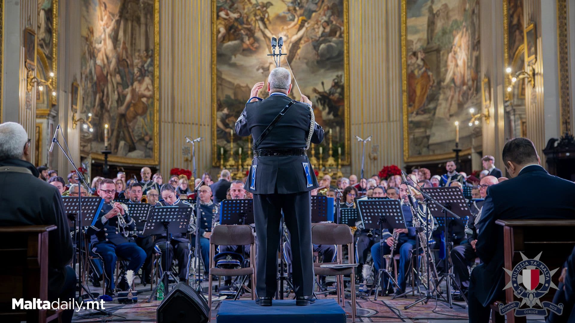 Malta Police Force Celebrates Pope Francis’ 88th Birthday In Rome