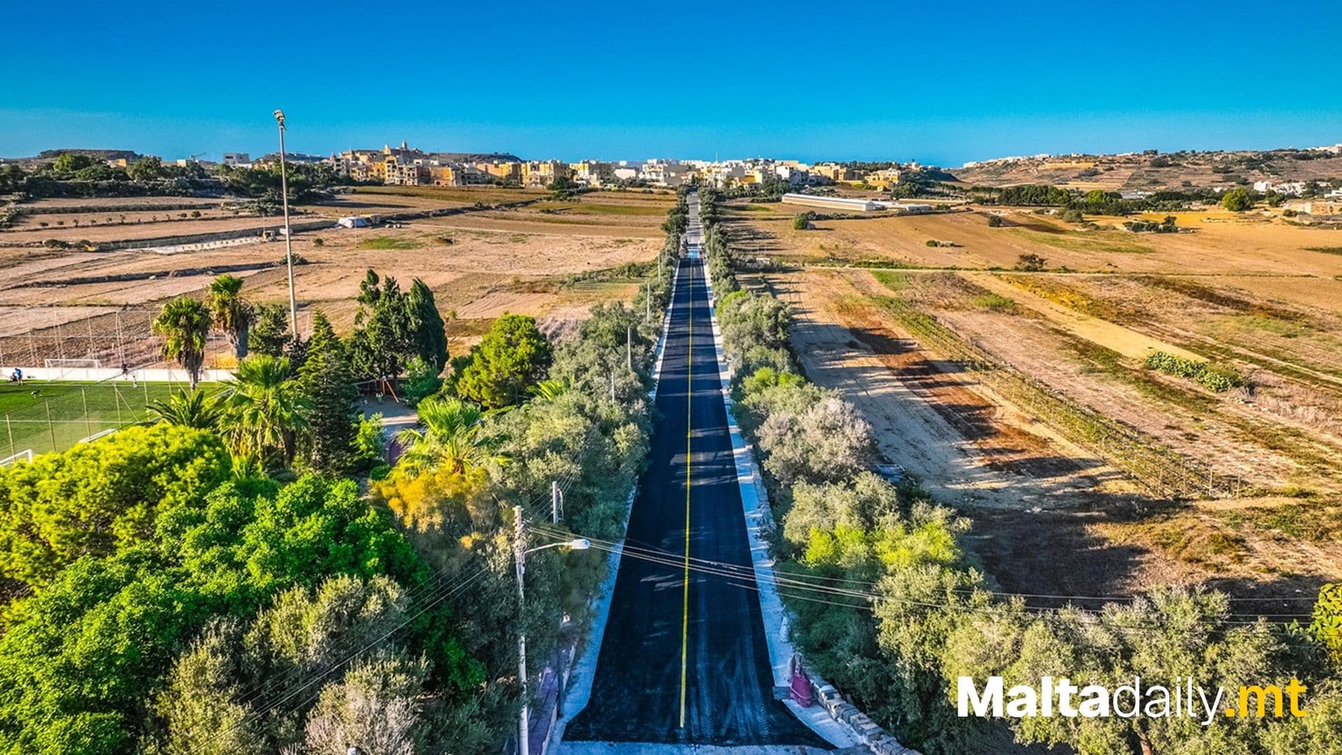 Triq Anton Tabone In Ta’ Sannat Receives First Asphalt Layer Following Upgrade Works